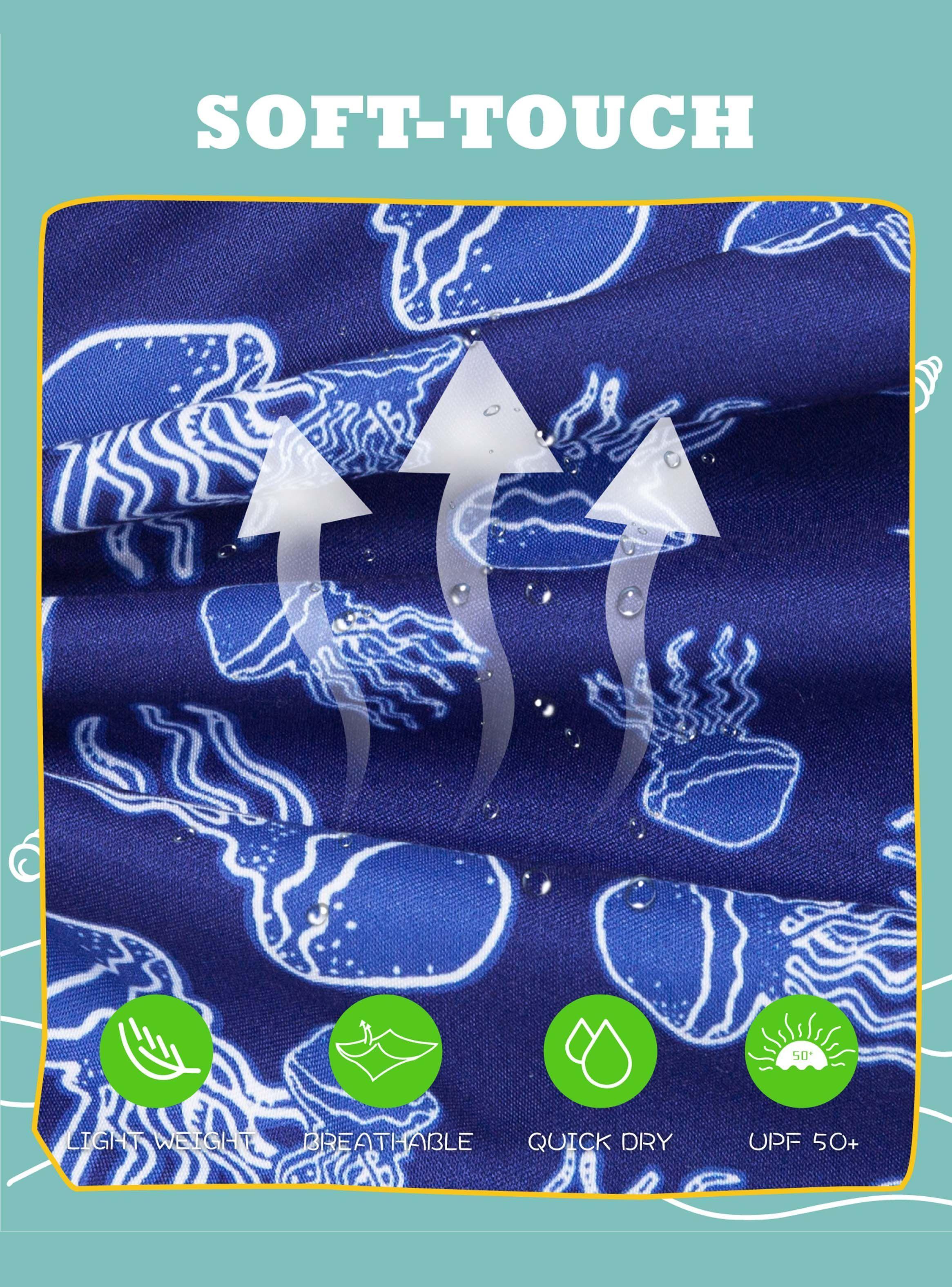 Traje de Baño Niño Blue Medusas-4