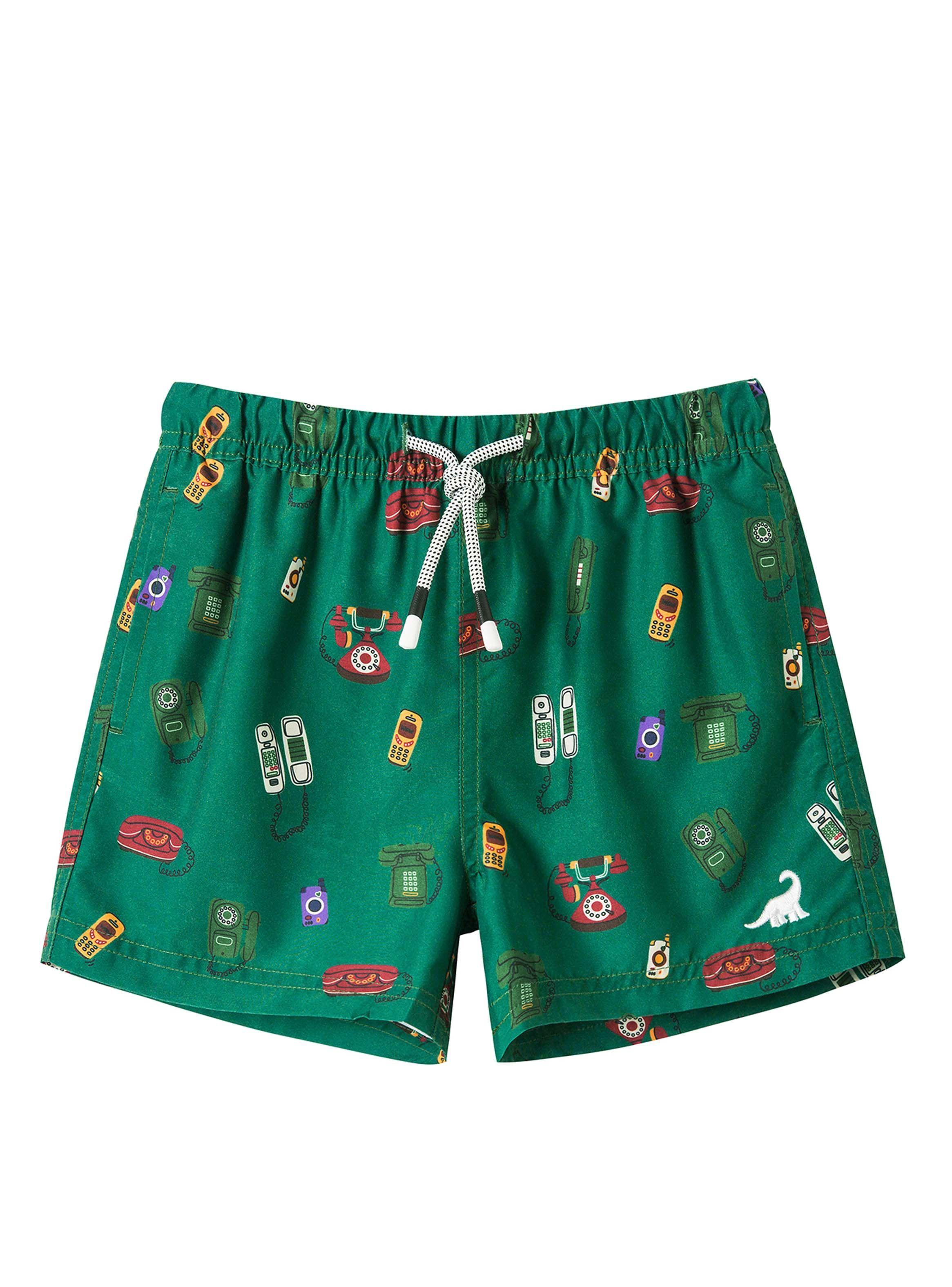 Traje de Baño Niño Vintage Verde-0