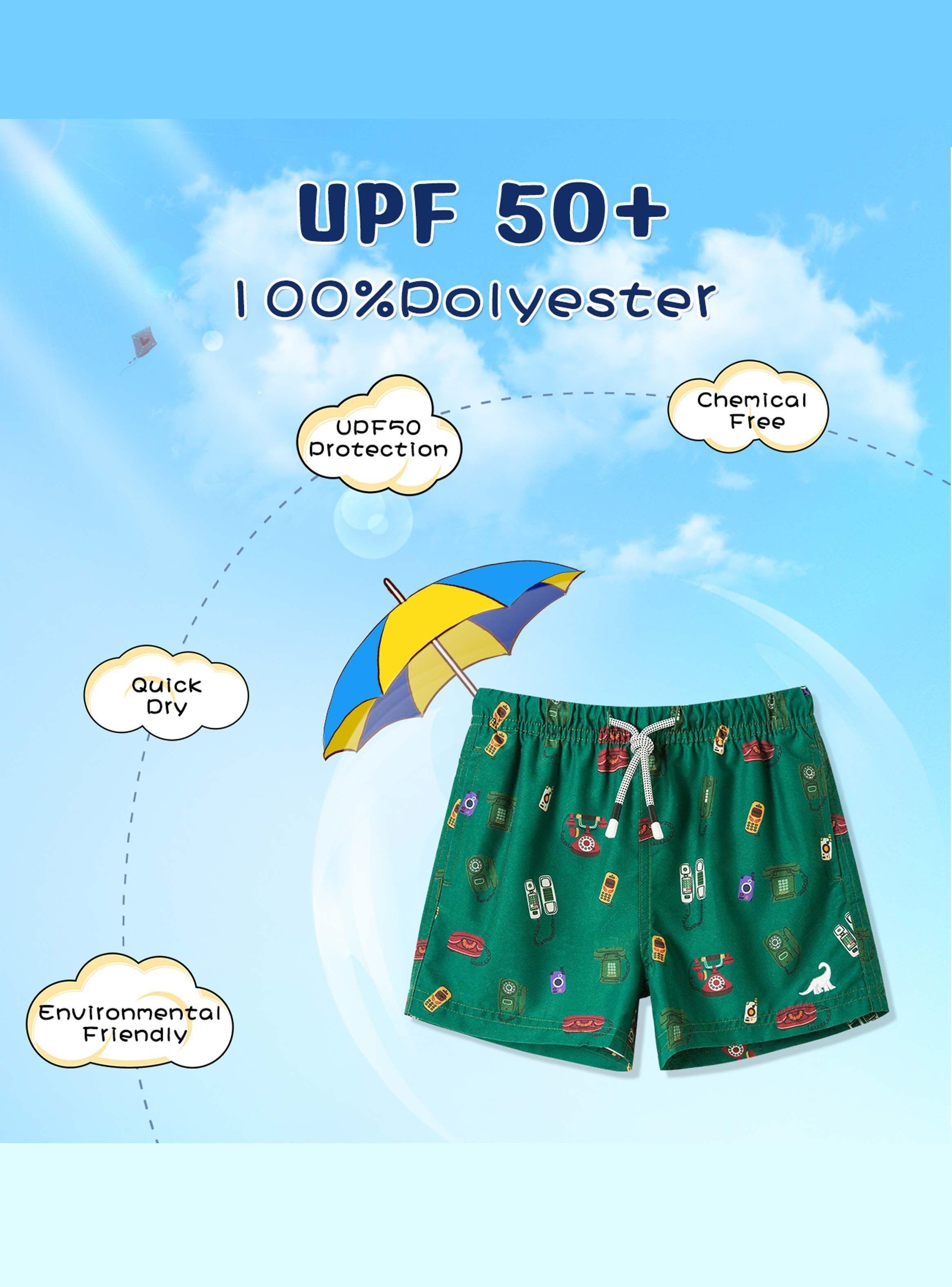 Traje de Baño Niño Vintage Verde-3