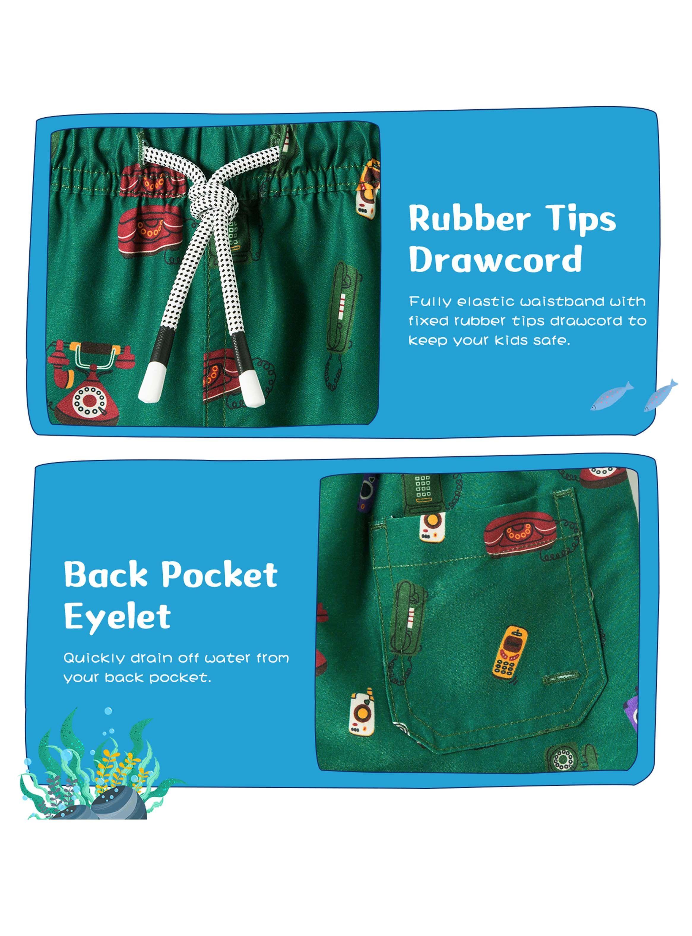 Traje de Baño Niño Vintage Verde-4