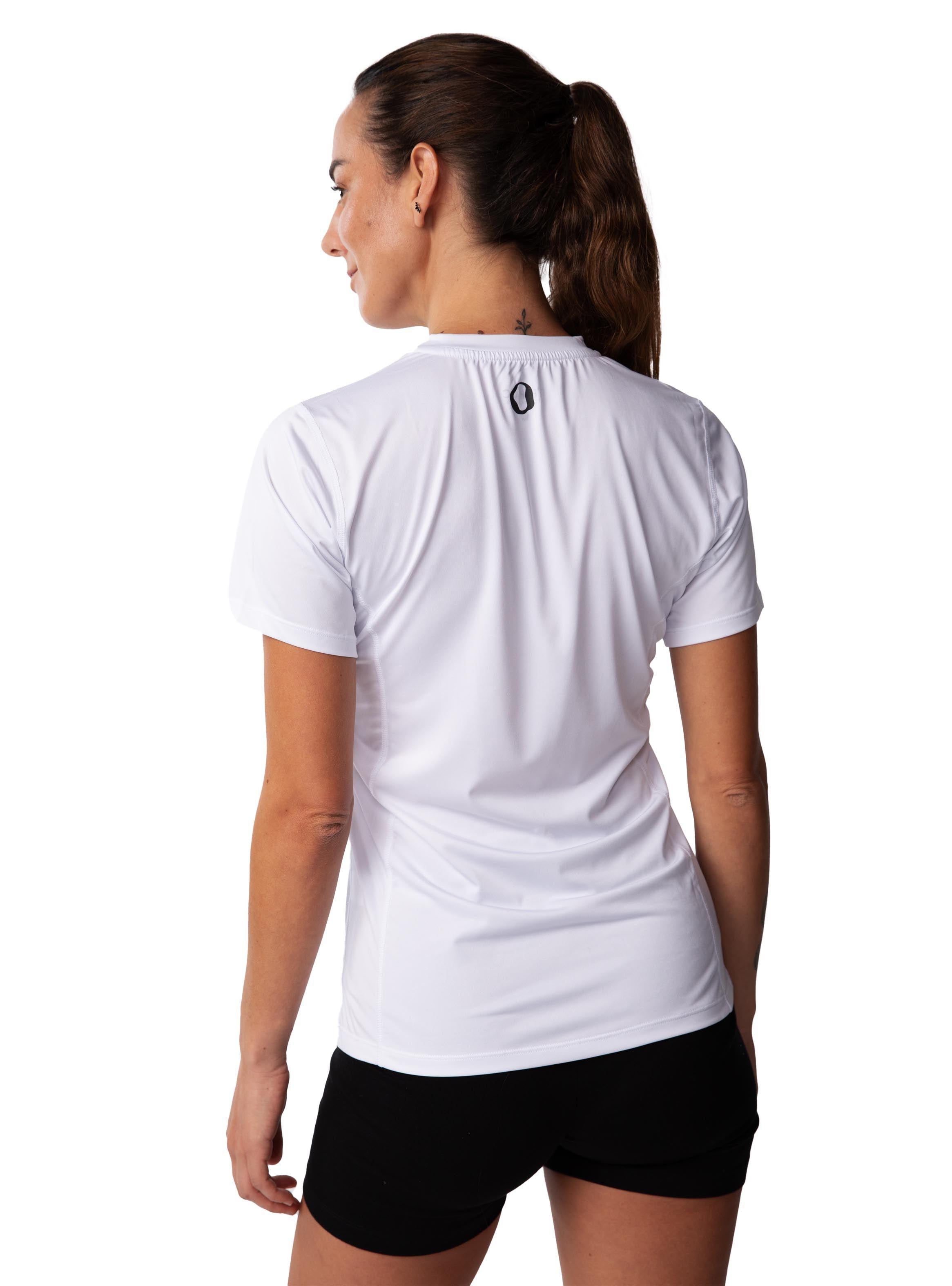 Polera cuello en V Mujer - Blanco-2