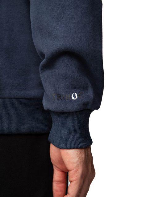 Polerón Canguro con capucha hombre - Azul Petróleo-4