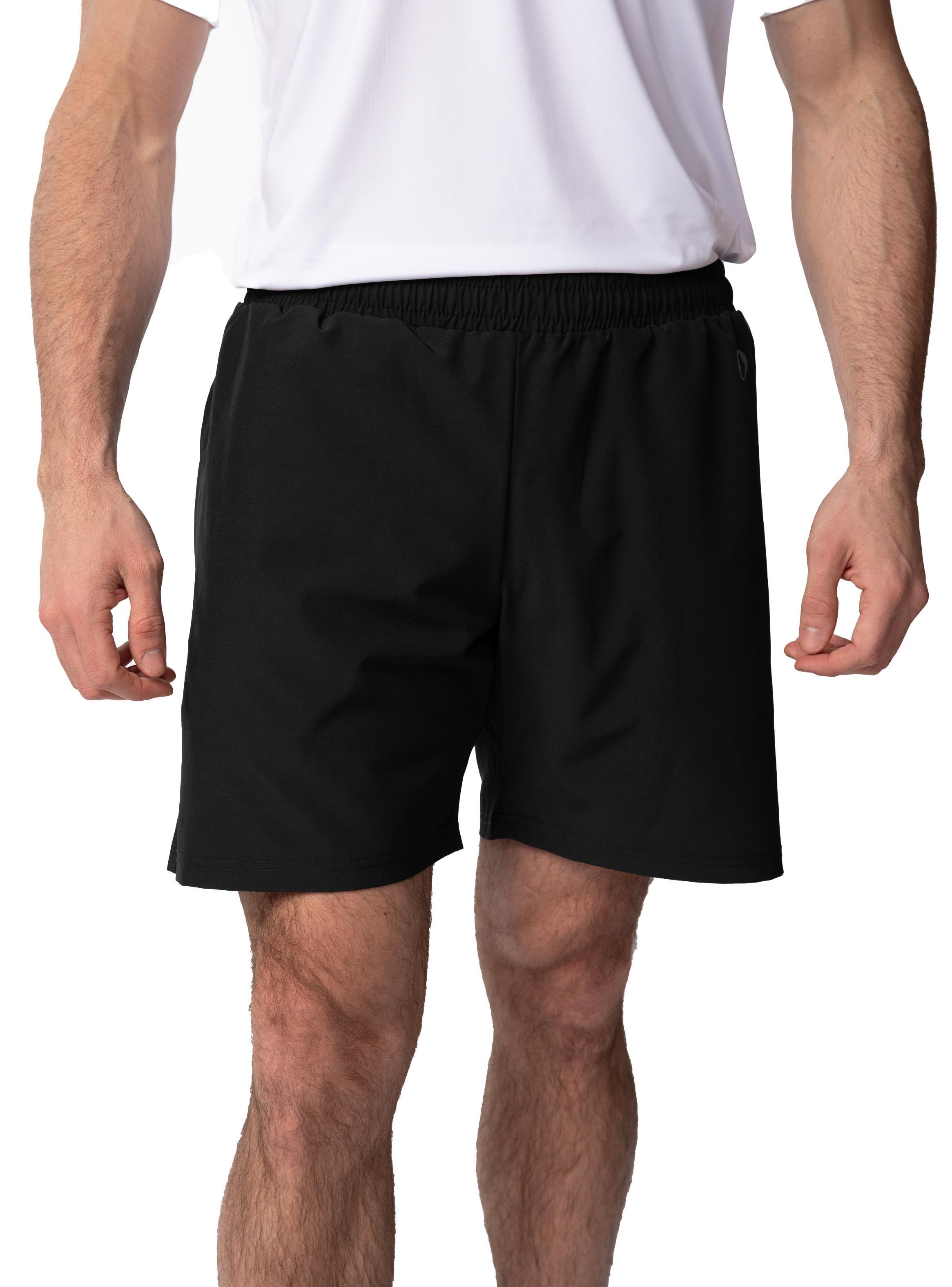 Short de Running liso 2 en 1 -Negro-0