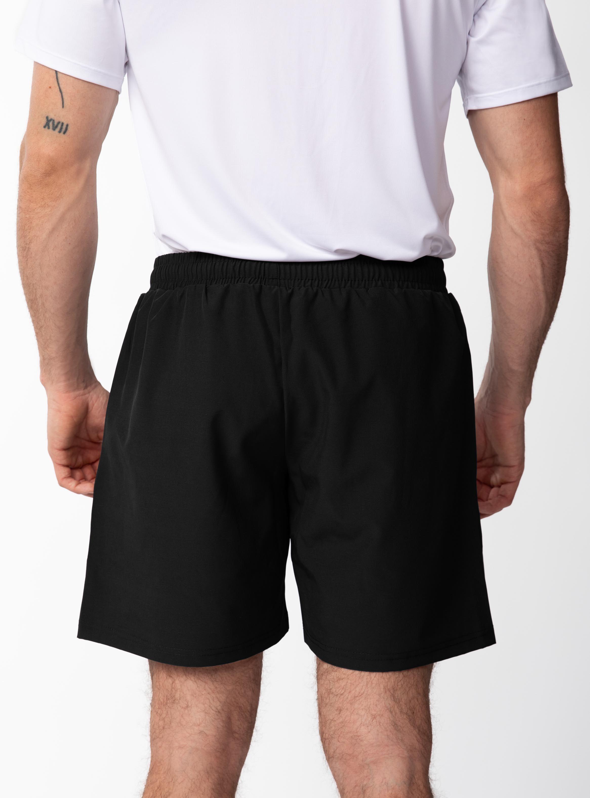 Short de Running liso 2 en 1 -Negro-2