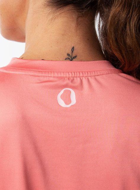 Polera cuello en V Mujer - Rosado-4