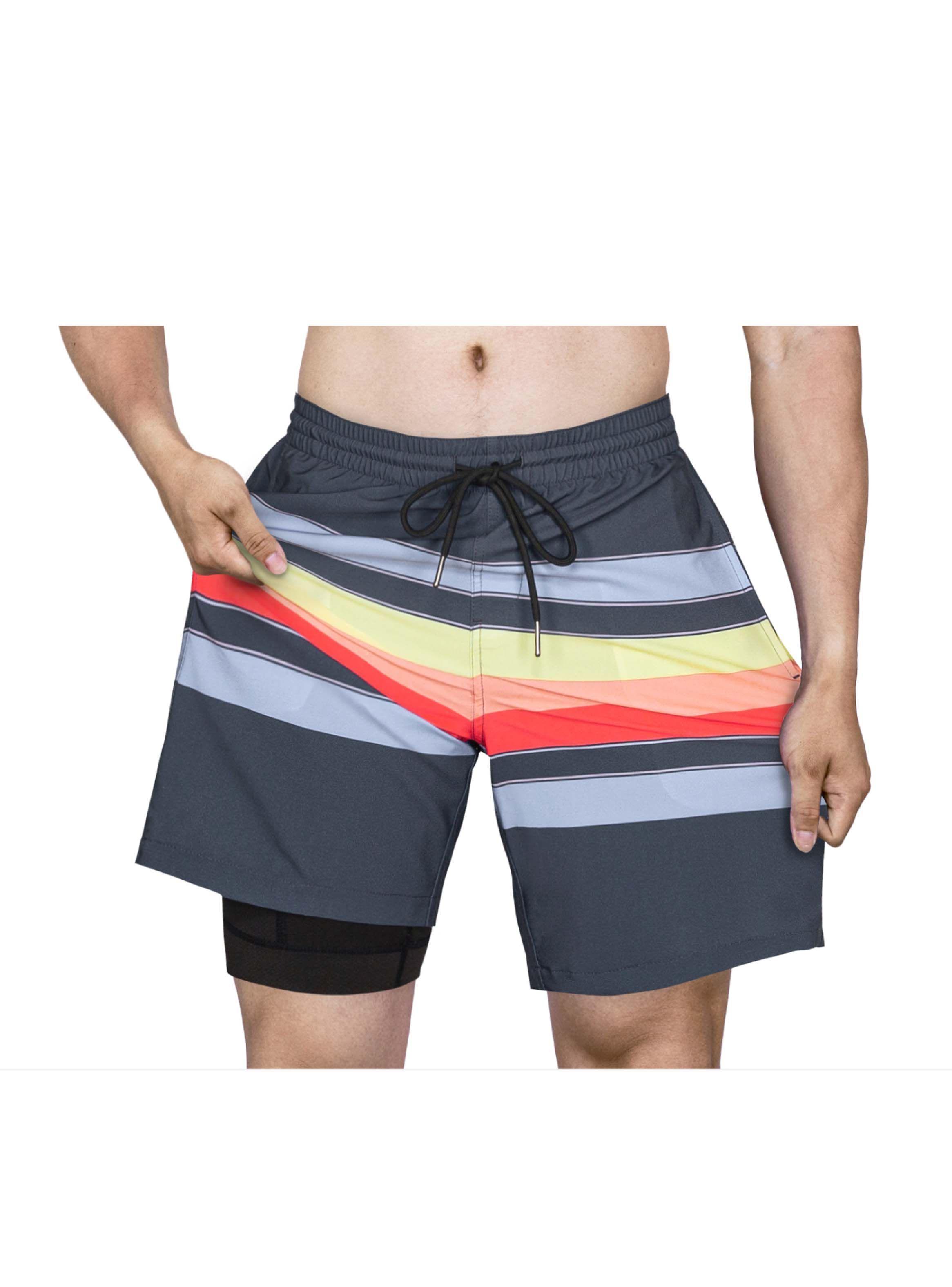 Traje de Baño 2 en 1 Strip printed-1