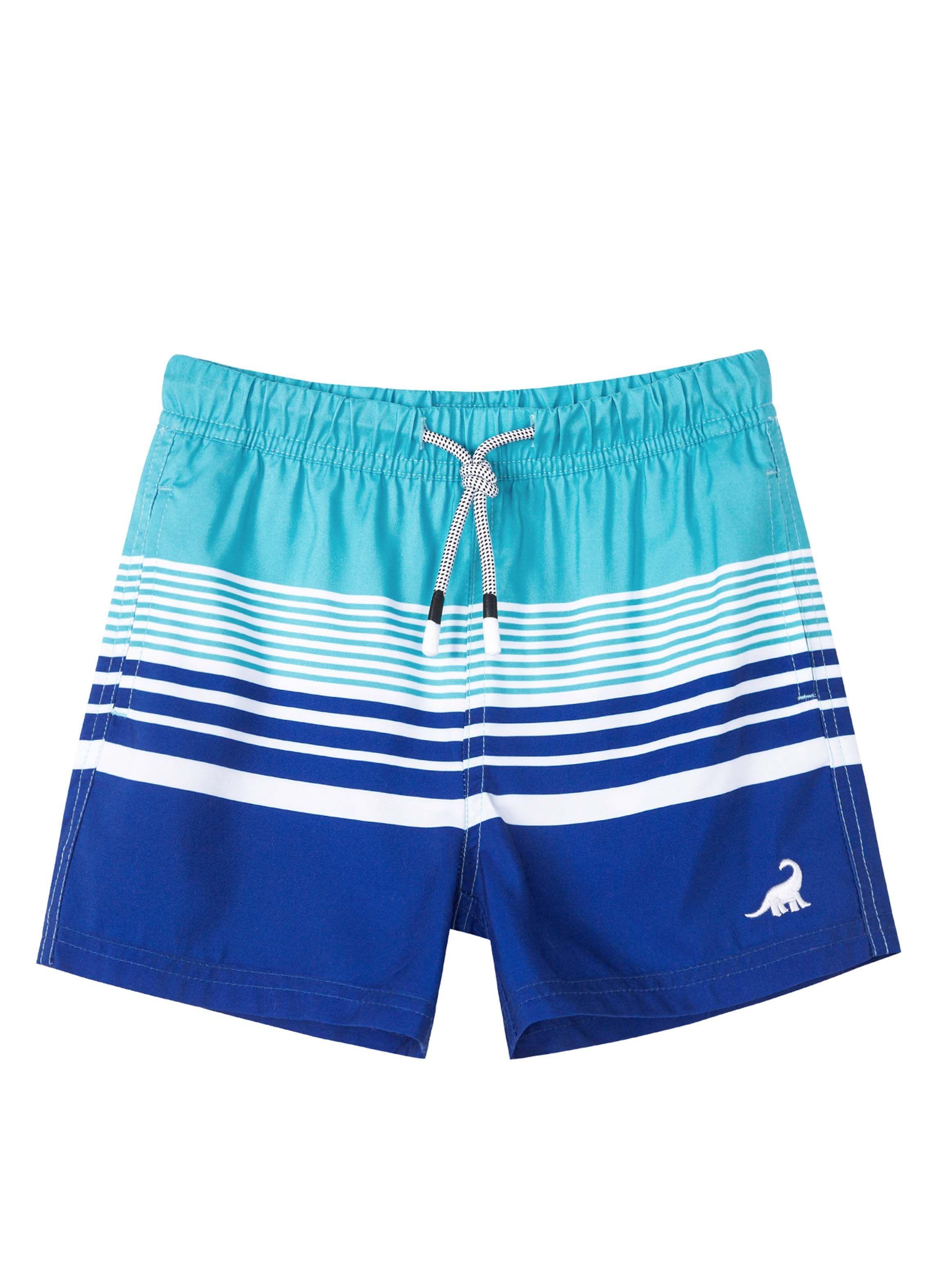 Traje de Baño Niño Lineas Azul-0