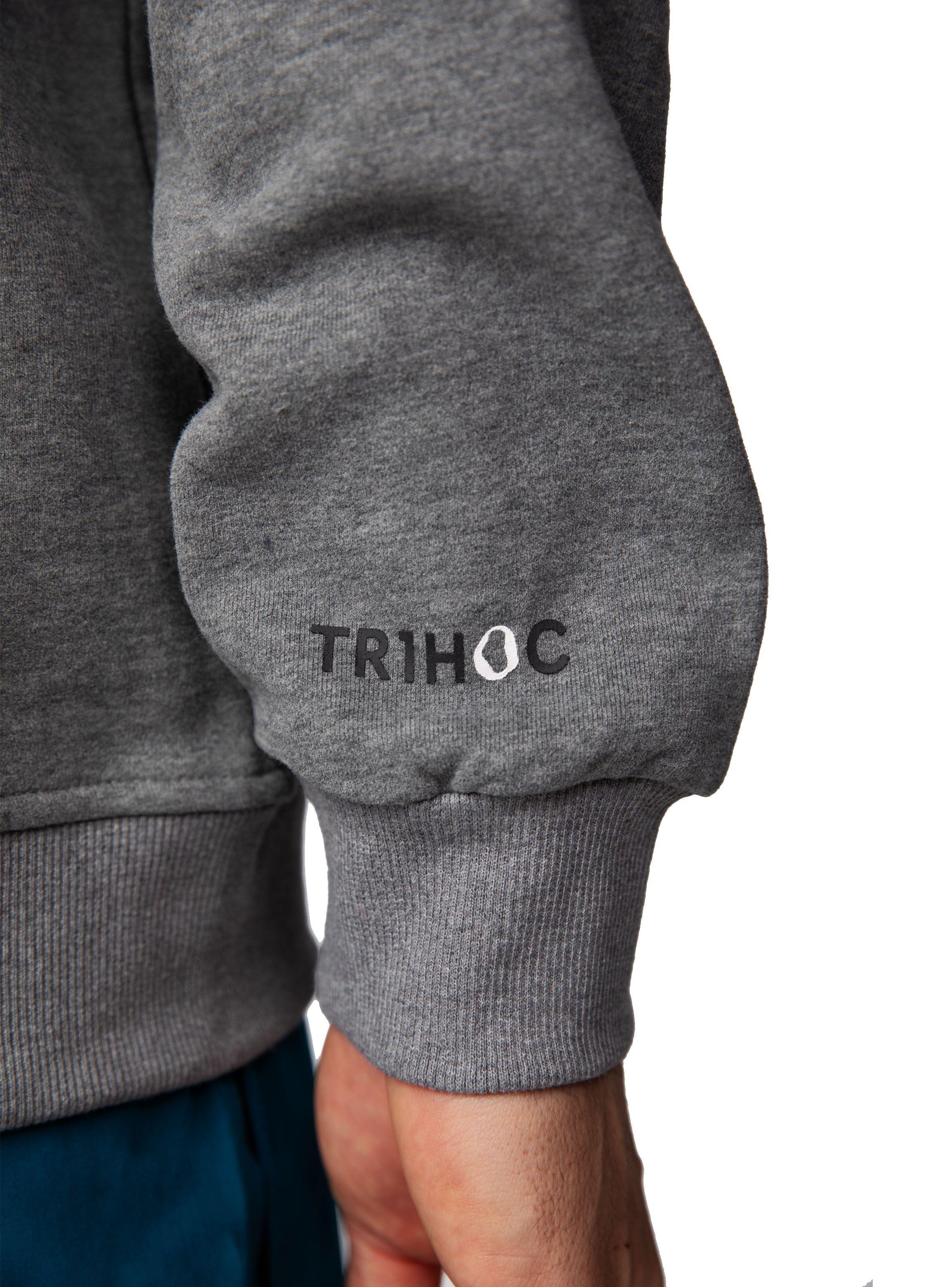 Polerón Hoodie con cierre y capucha hombre - Gris-4