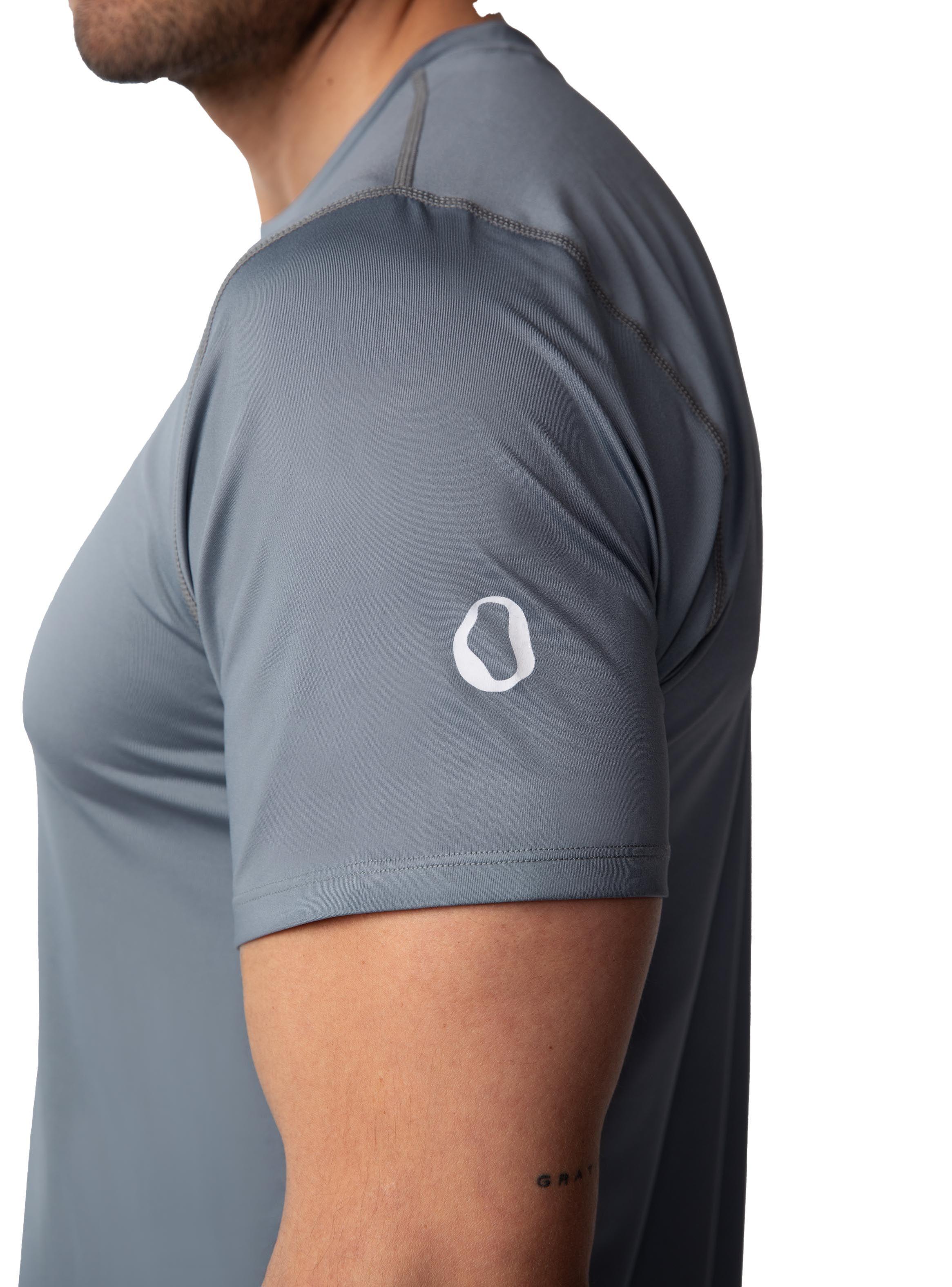 Polera básica cuello redondo Hombre - Gris-2