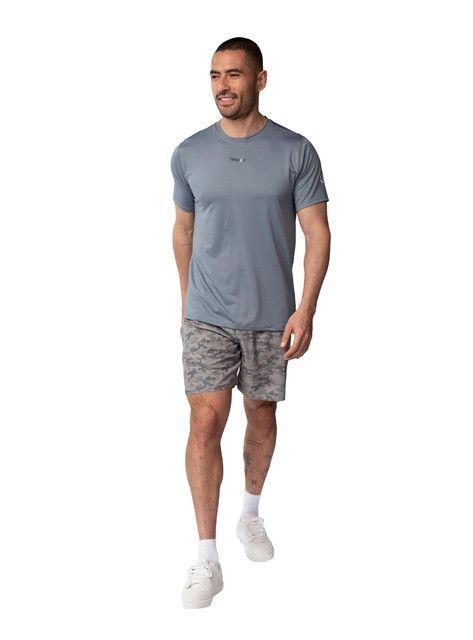 Polera básica cuello redondo Hombre - Gris-4