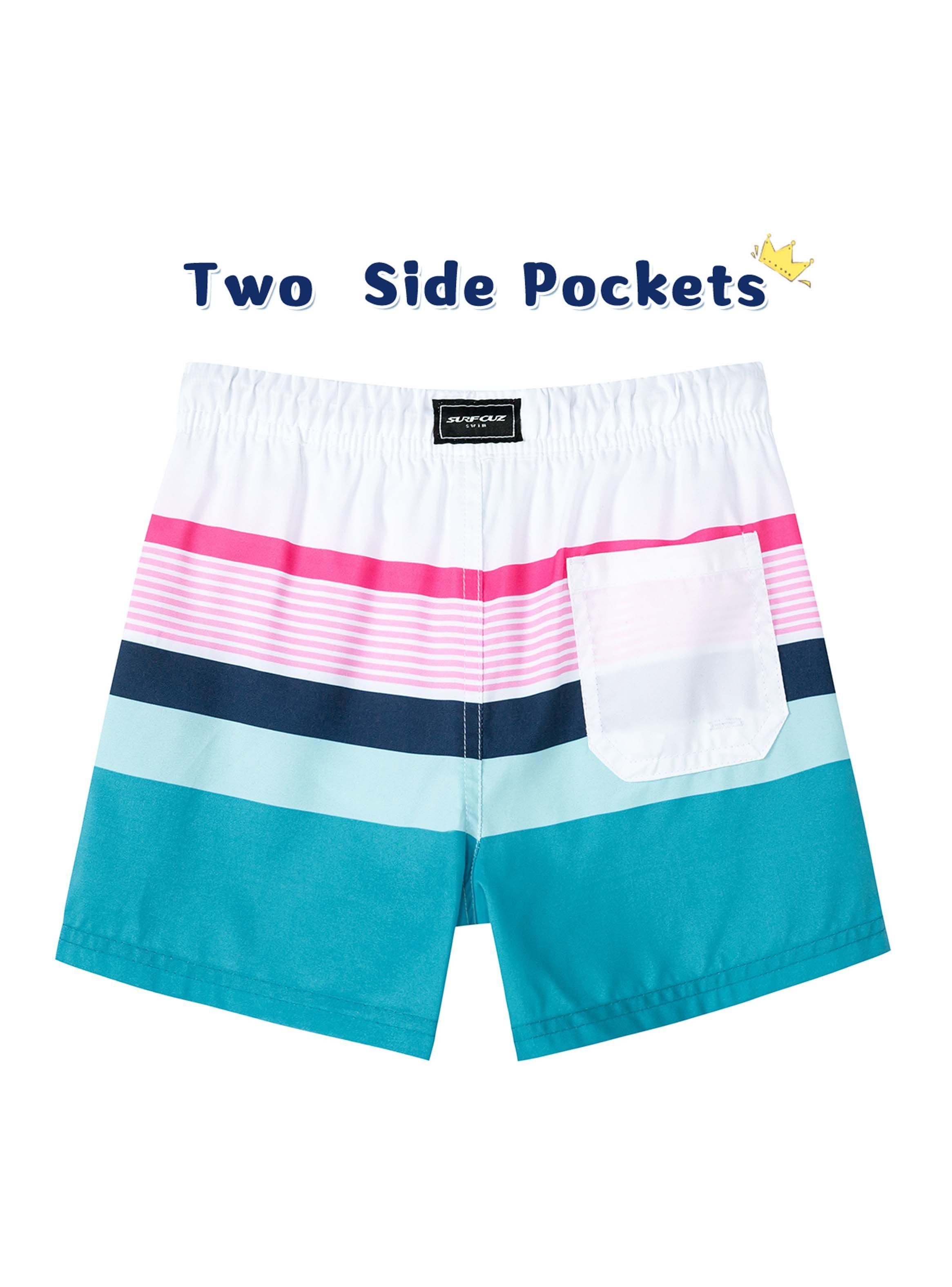 Traje de Baño Niño Lineas Blanco-1