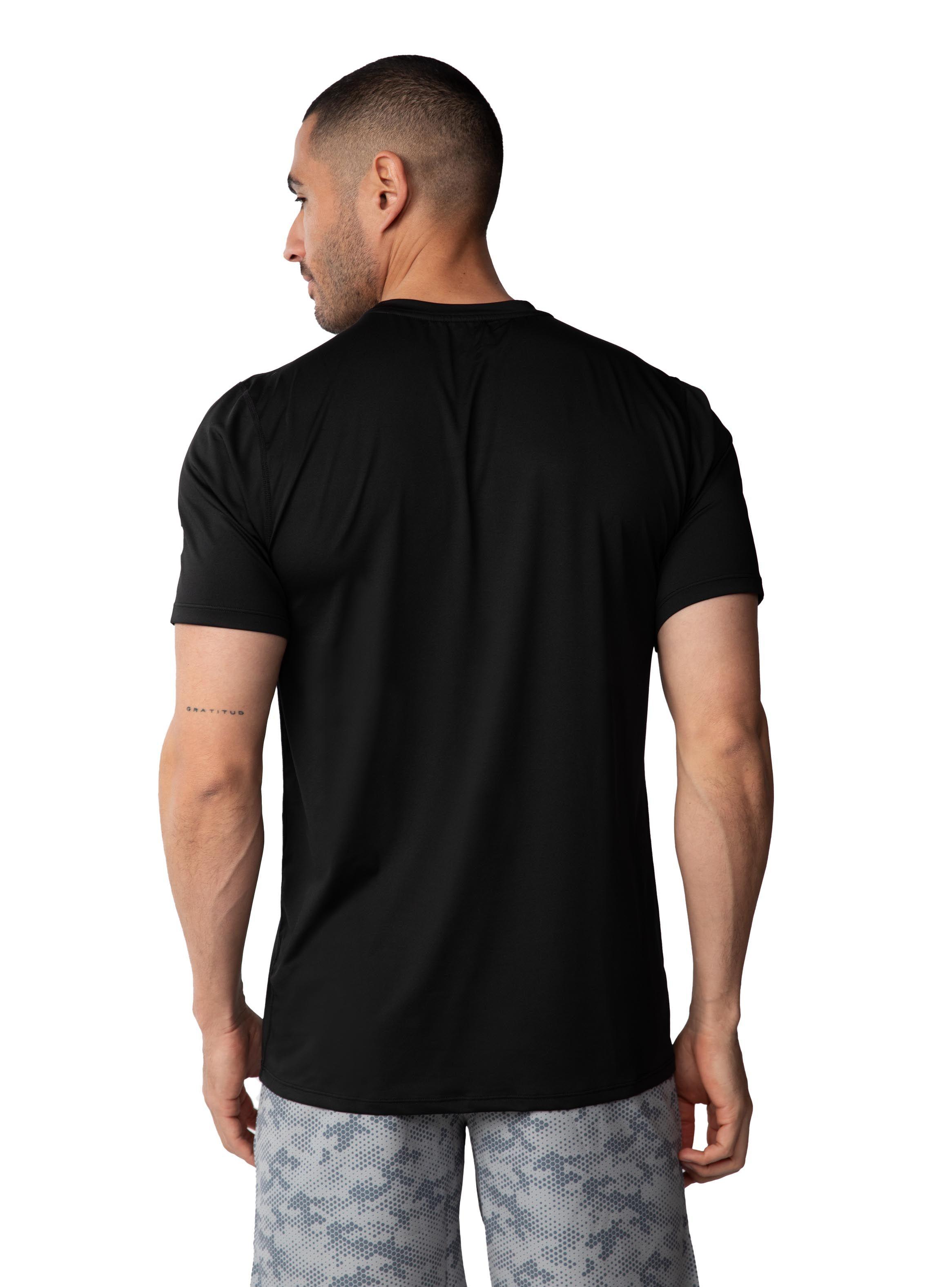 Polera básica cuello redondo Hombre - Negro-1