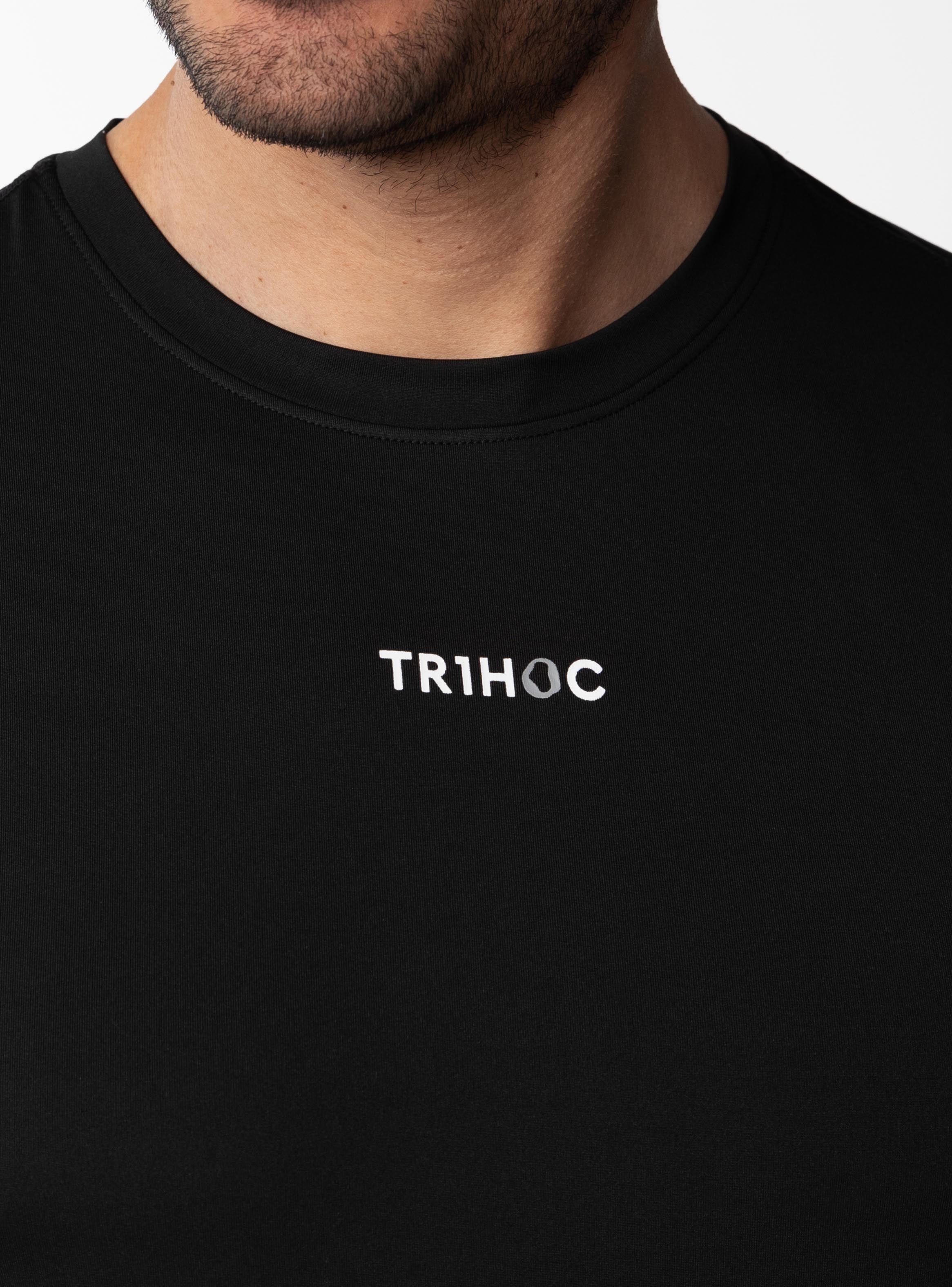 Polera básica cuello redondo Hombre - Negro-2
