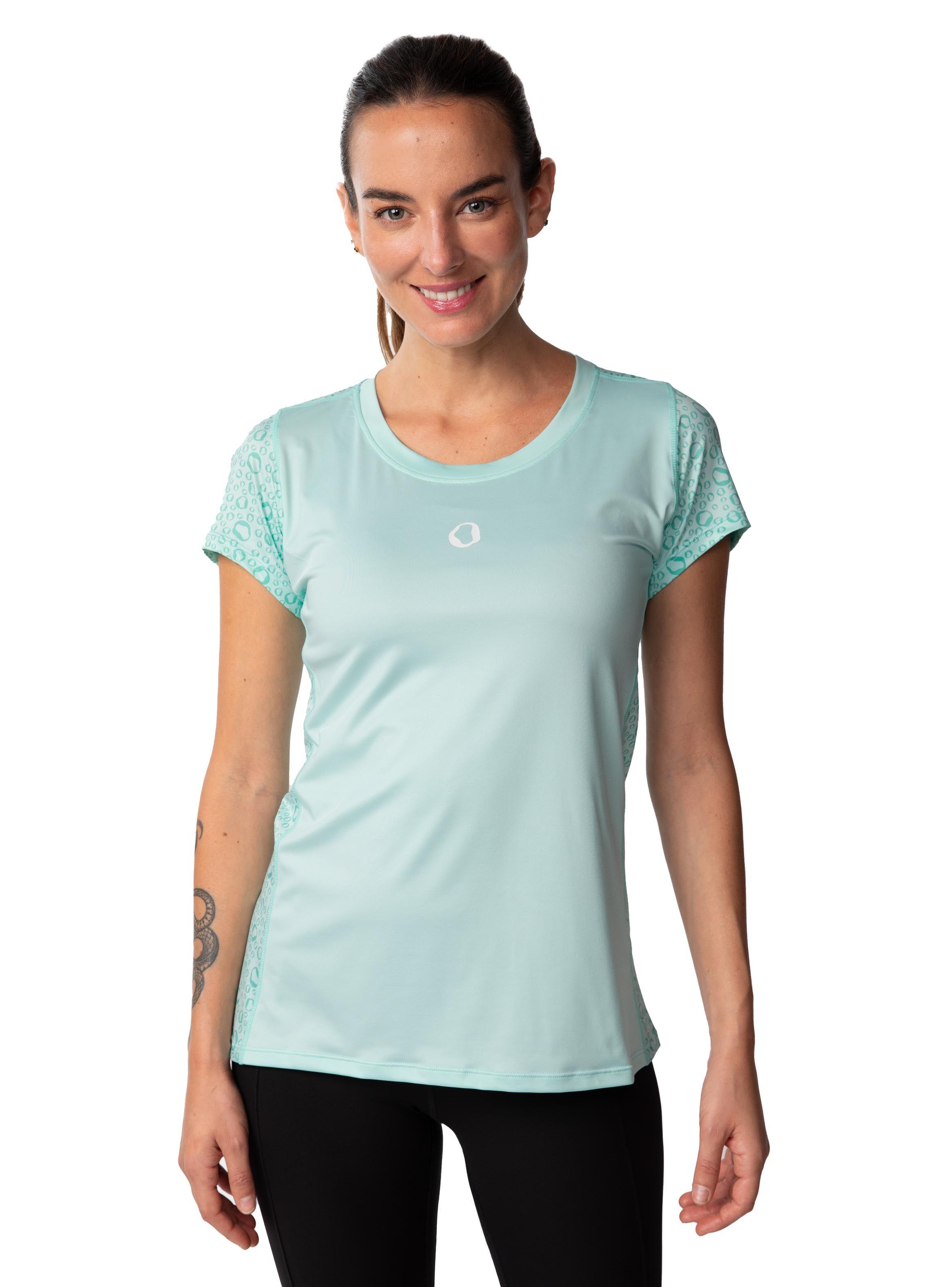 Polera cuello redondo Mujer - Verde Agua-0