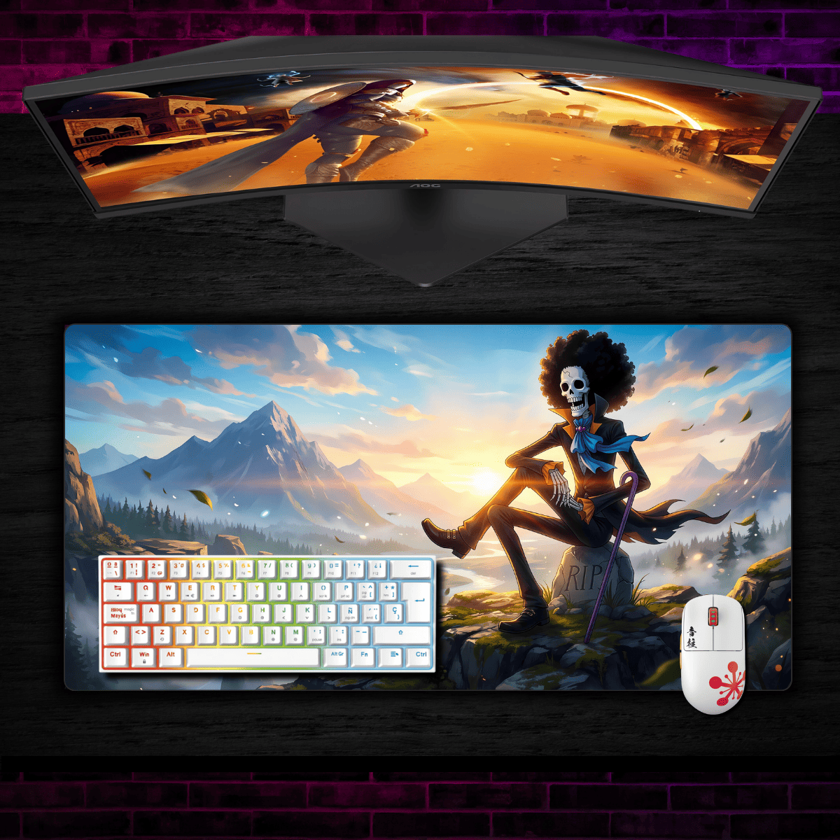 Mousepad One Piece 90x40 cm Brook Cima Waterproof-1