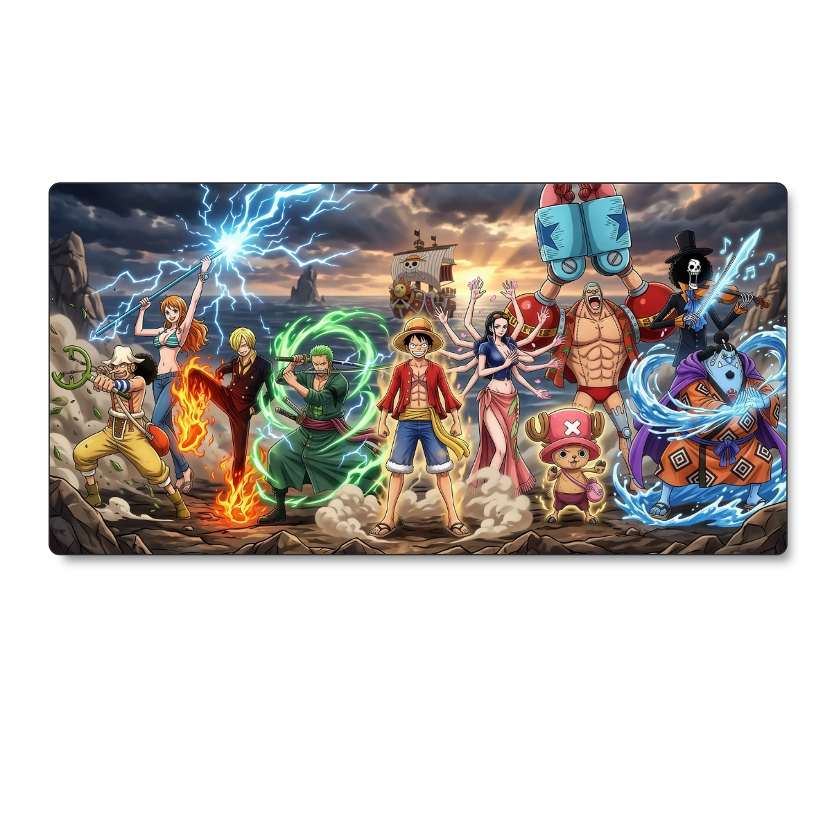 Mousepad One Piece 60x35 cm Mugiwaras Waterproof-0