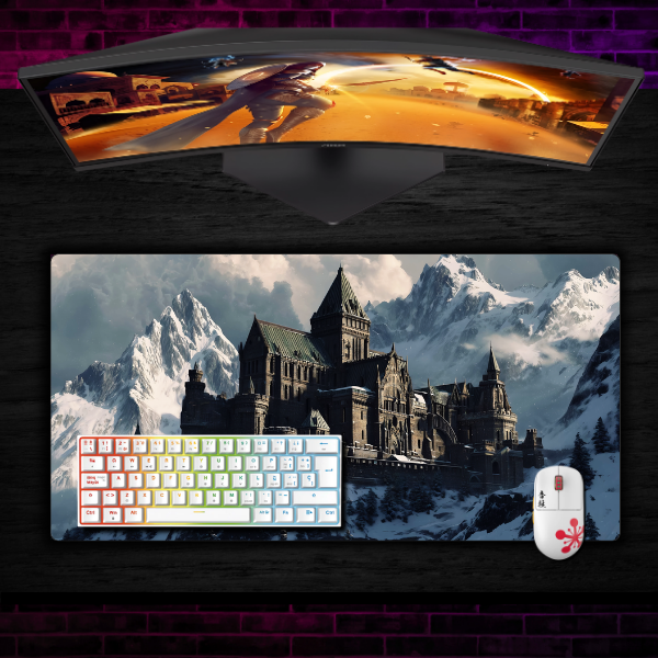 Mousepad Arte Digital 80x40 cm Bastion de Hielo Waterproof-1
