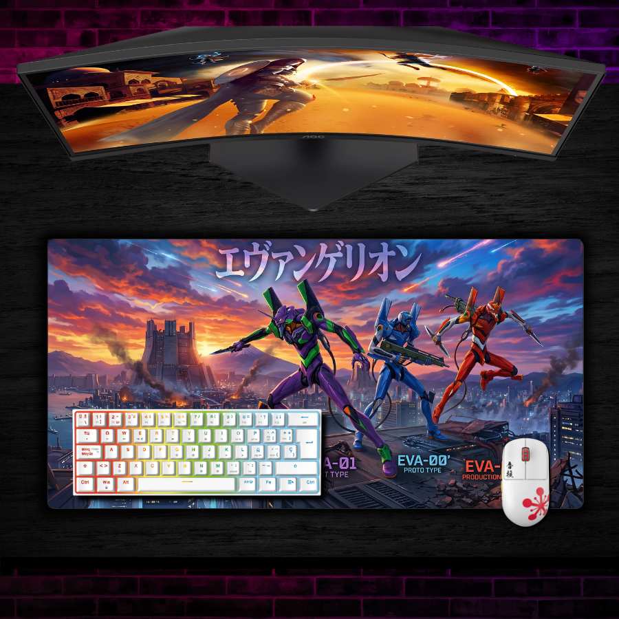 Mousepad Evangelion 80x40 cm Evas Waterproof-1