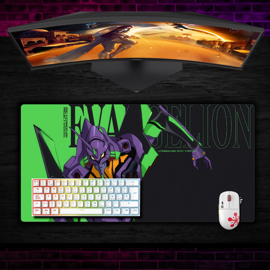 Mousepad Evangelion 60x35 cm Eva Model 01 Waterproof-1