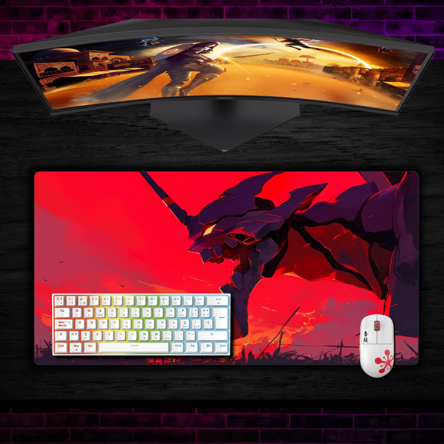 Mousepad Evangelion 80x40 cm Eva 01 Berserk Waterproof-1