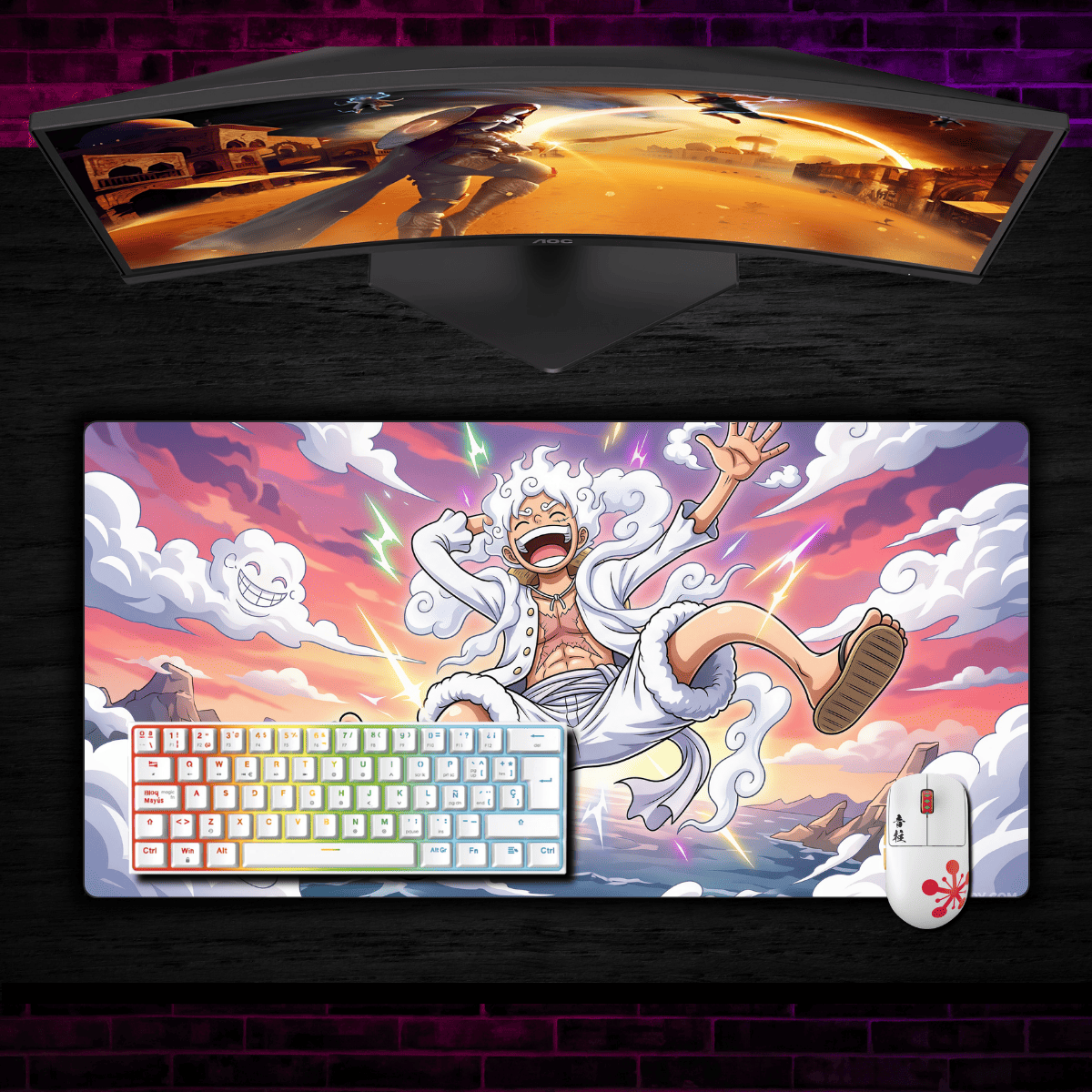 Mousepad One Piece 80x40 cm Luffy 5 Waterproof-1
