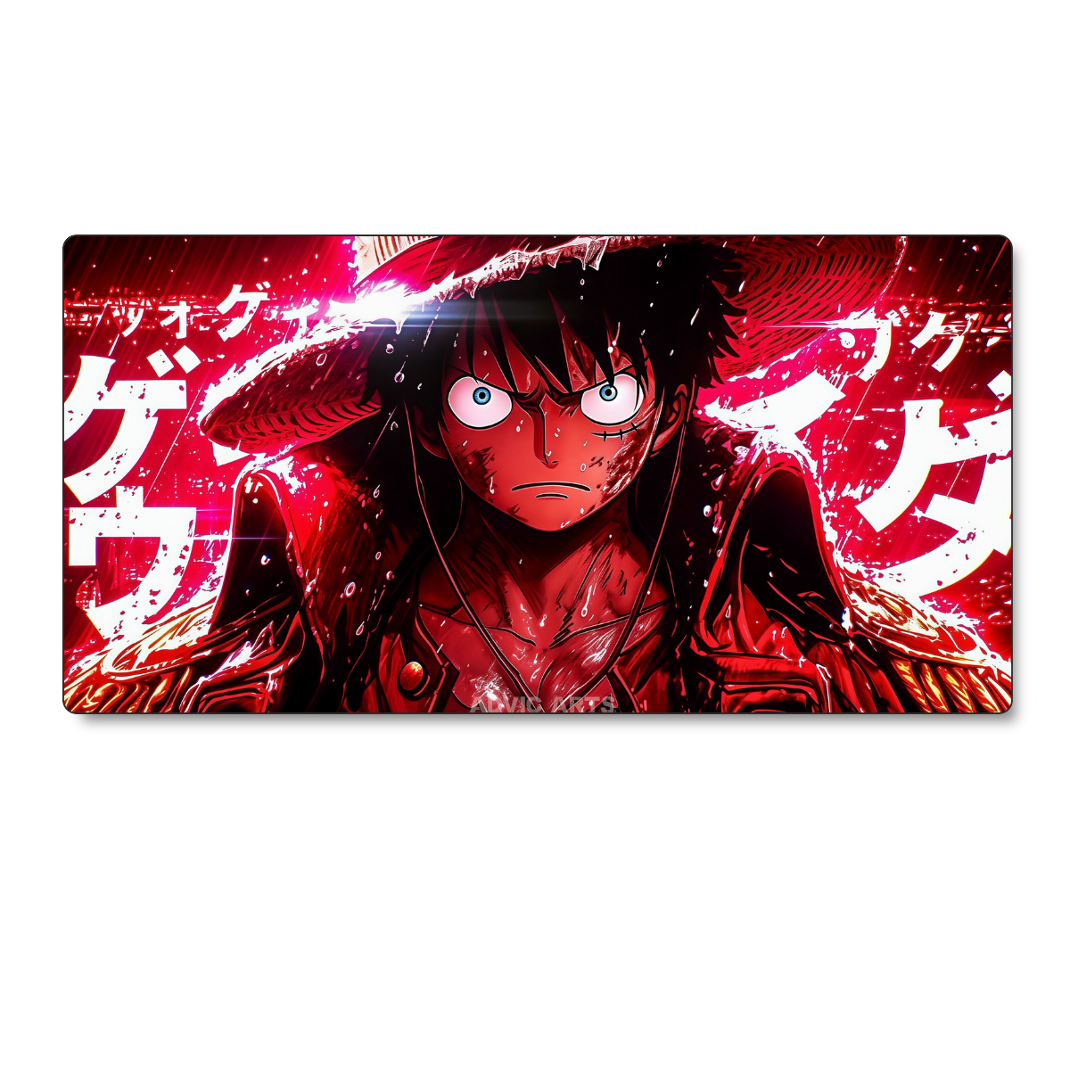 Mousepad One Piece 80x40 cm Luffy Rojo Waterproof-0