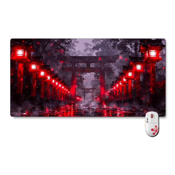 Mousepad Arte Digital 60x35 cm Sendero de Torii Waterproof-0