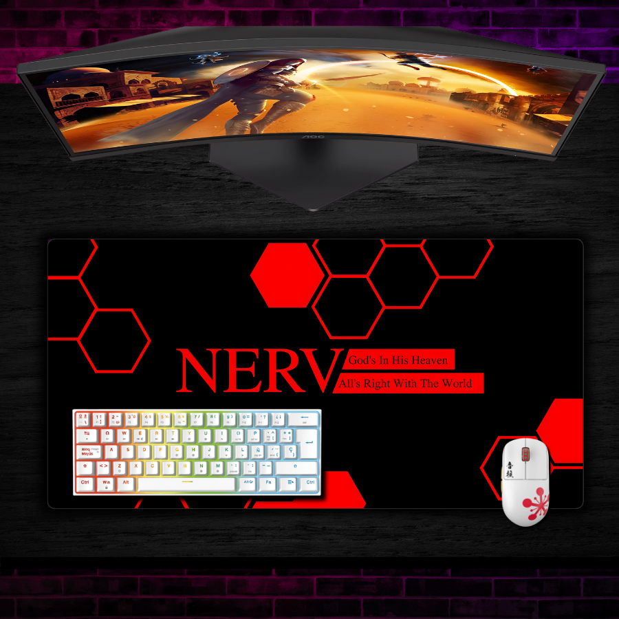Mousepad Evangelion 90x40 cm Nerv Waterproof-1