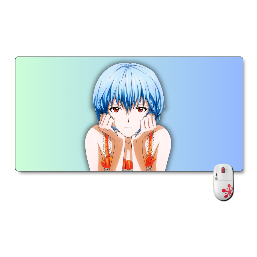 Mousepad Evangelion 80x40 cm Rei Waterproof-0