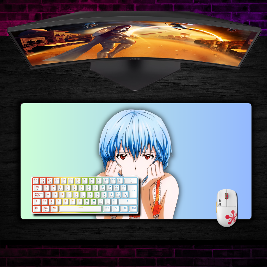 Mousepad Evangelion 80x40 cm Rei Waterproof-1