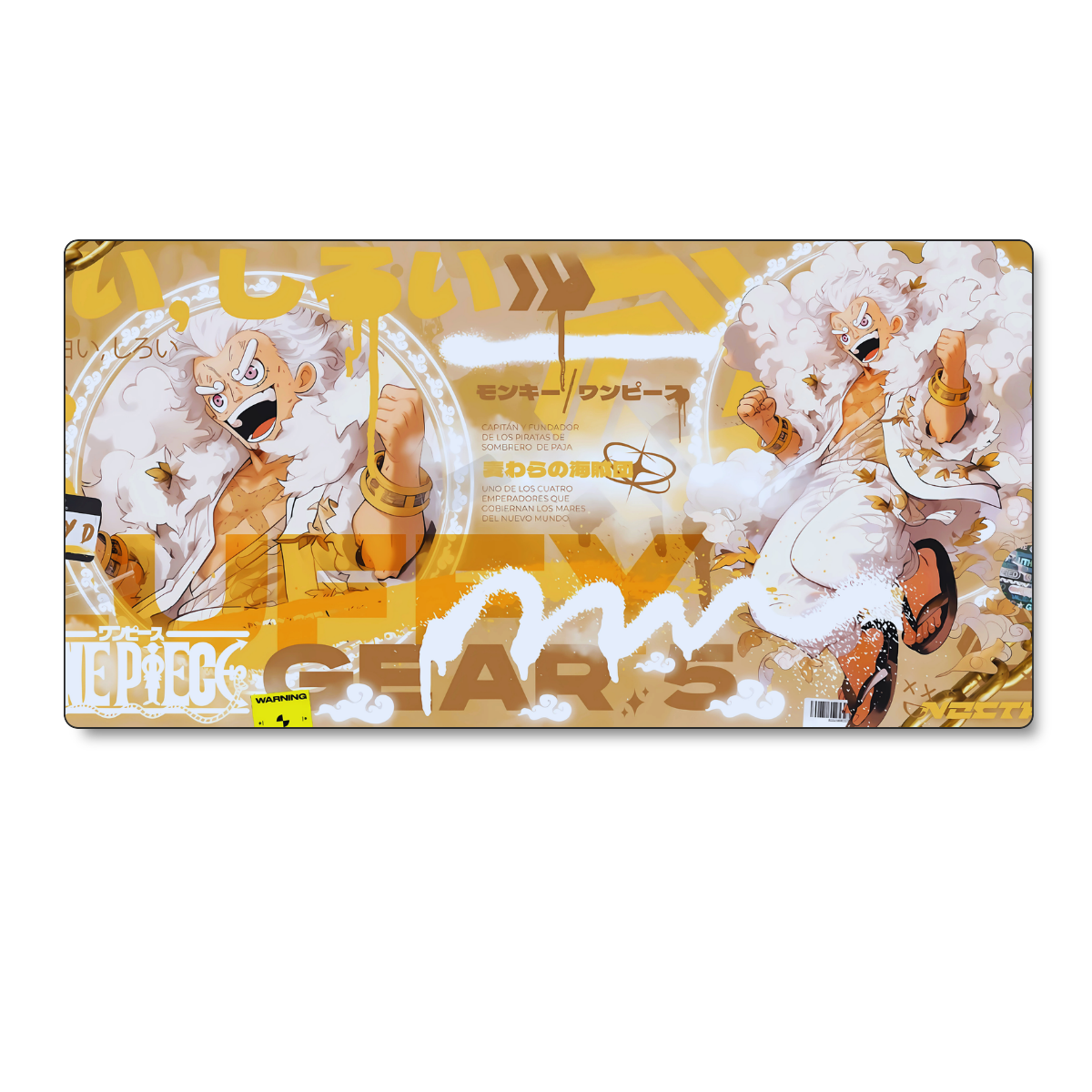 Mousepad One Piece 90x40 cm Golden Duo Waterproof-0