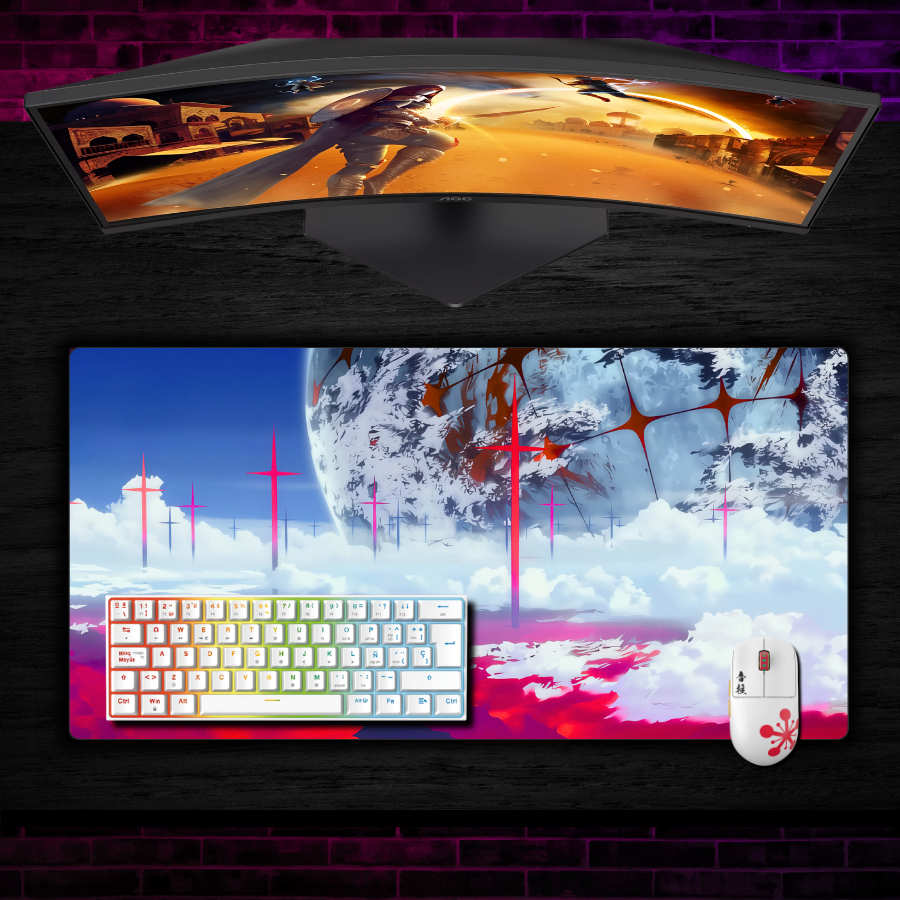 Mousepad Evangelion 90x40 cm Devastated Waterproof-1
