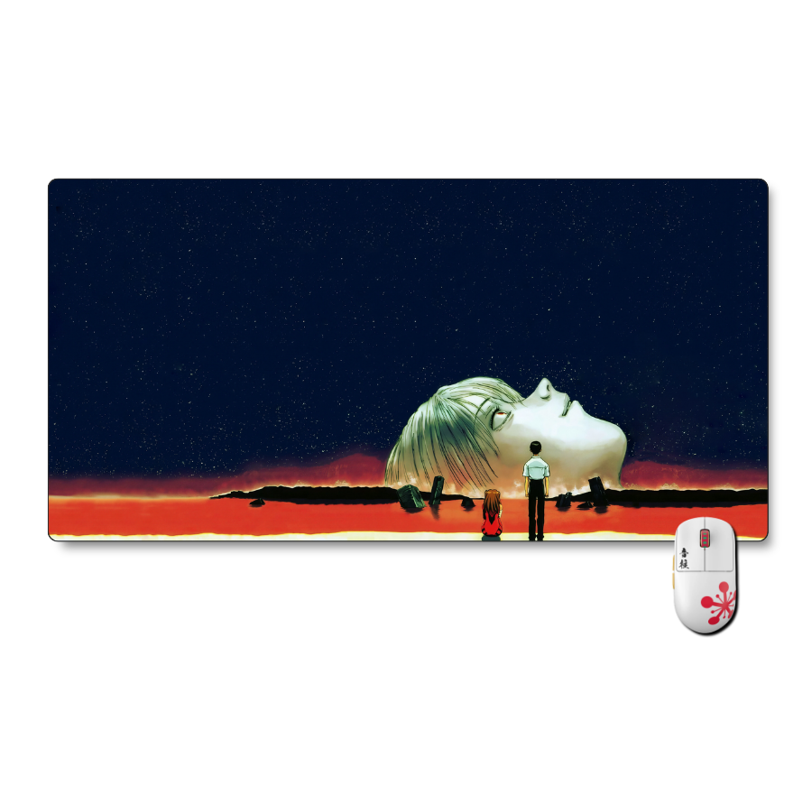 Mousepad Evangelion 80x40 cm the end of evangelion Waterproof-0