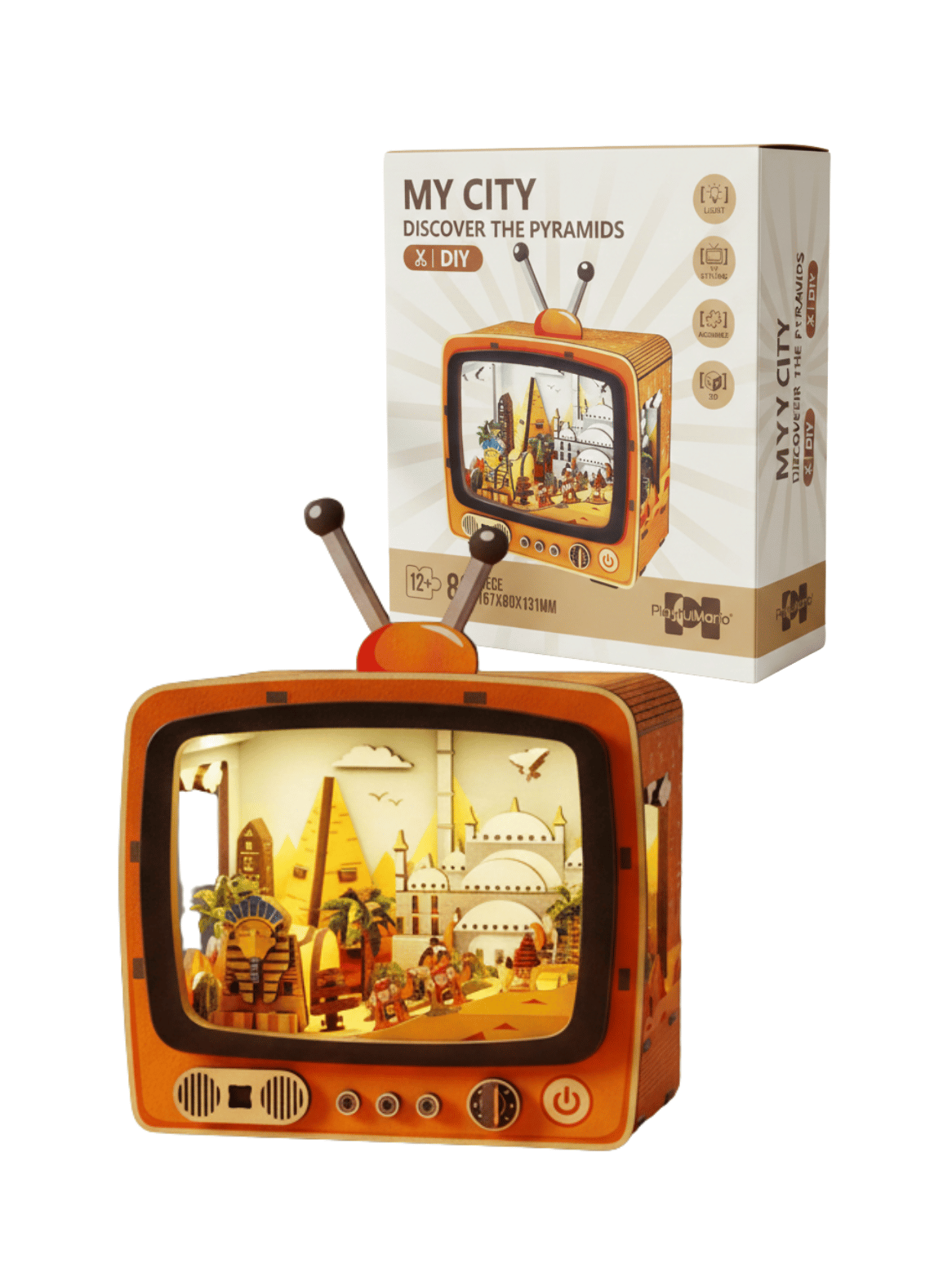 DIY Maqueta 3D Descubre Pir mides con Luz 89 pcs-0