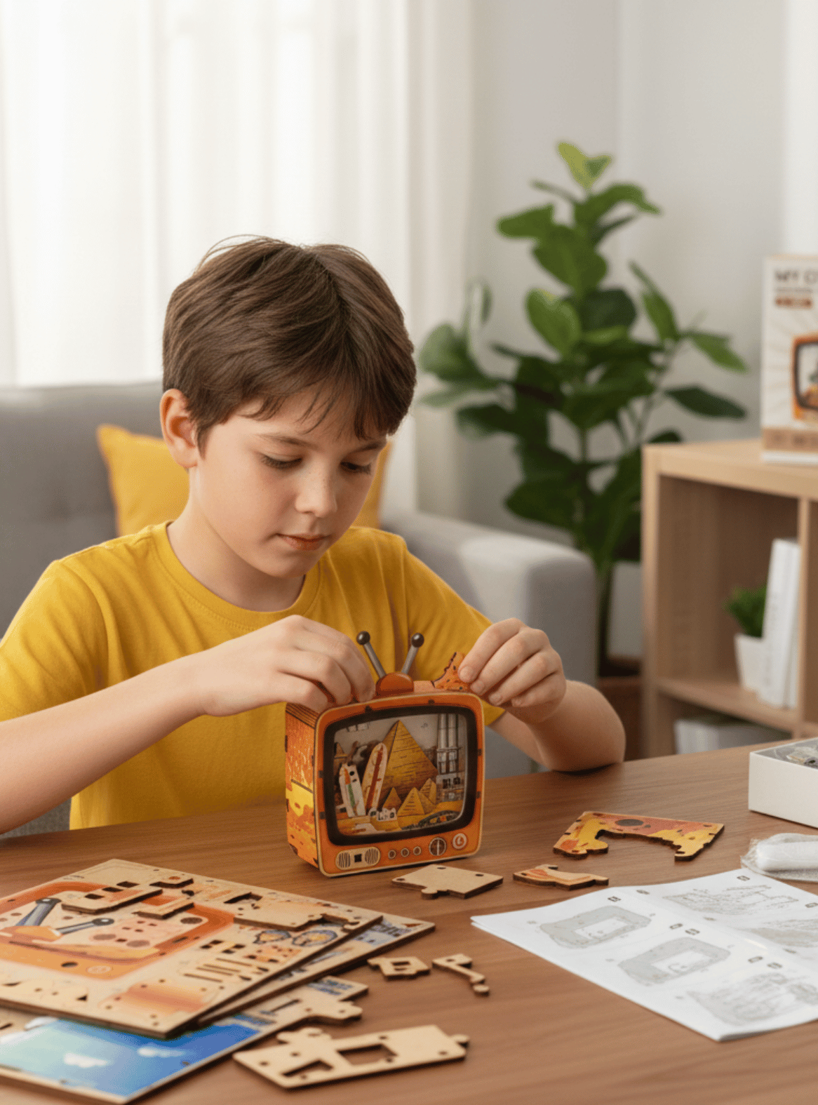 DIY Maqueta 3D Descubre Pir mides con Luz 89 pcs-2