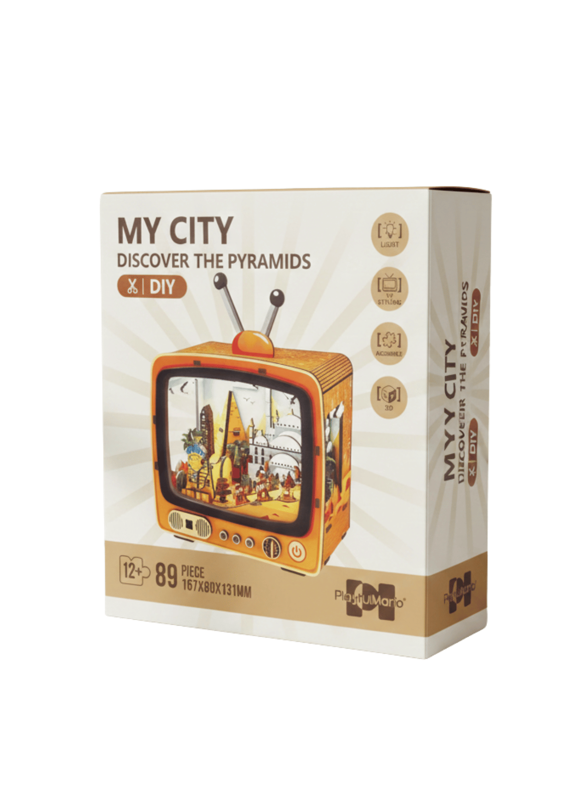 DIY Maqueta 3D Descubre Pir mides con Luz 89 pcs-3