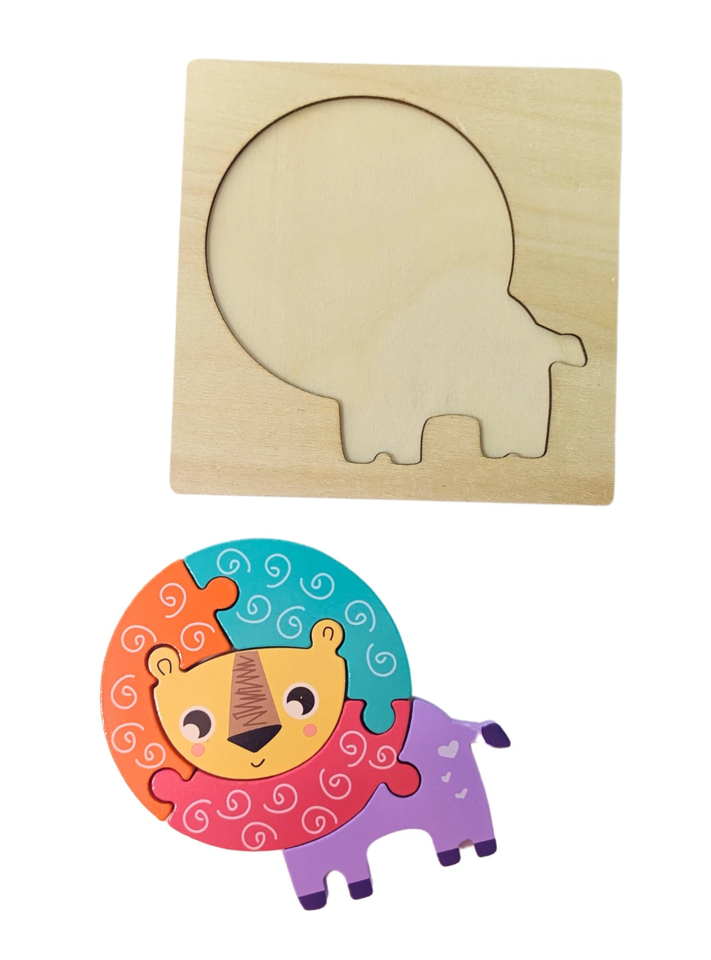 Puzzle colores pasteles infantil animales-7