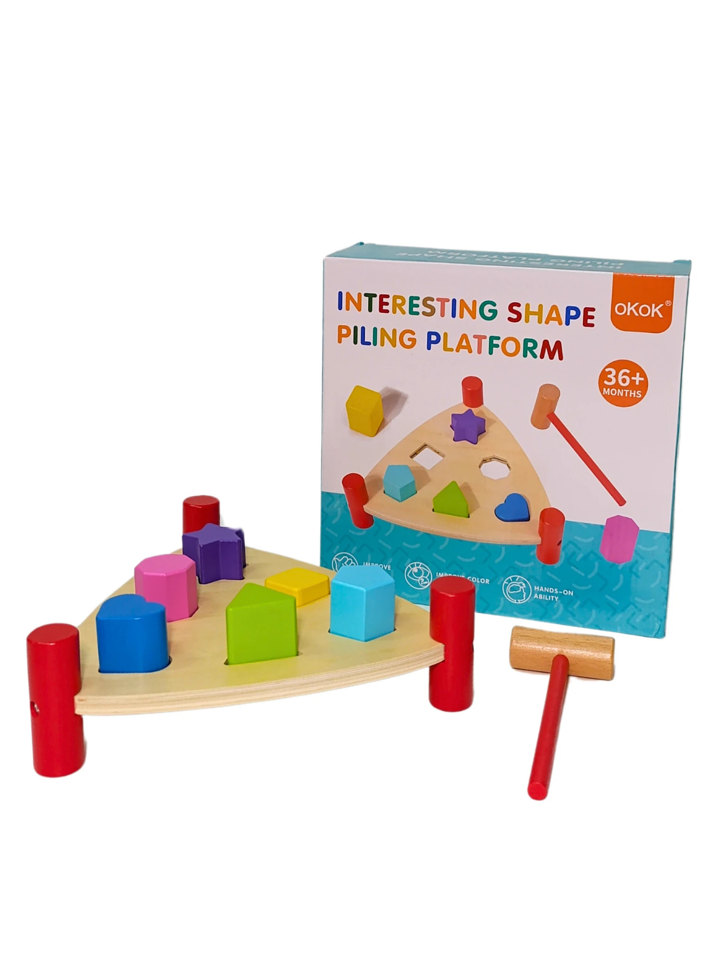 Juego de Martillo de Figuras Geometrica-3