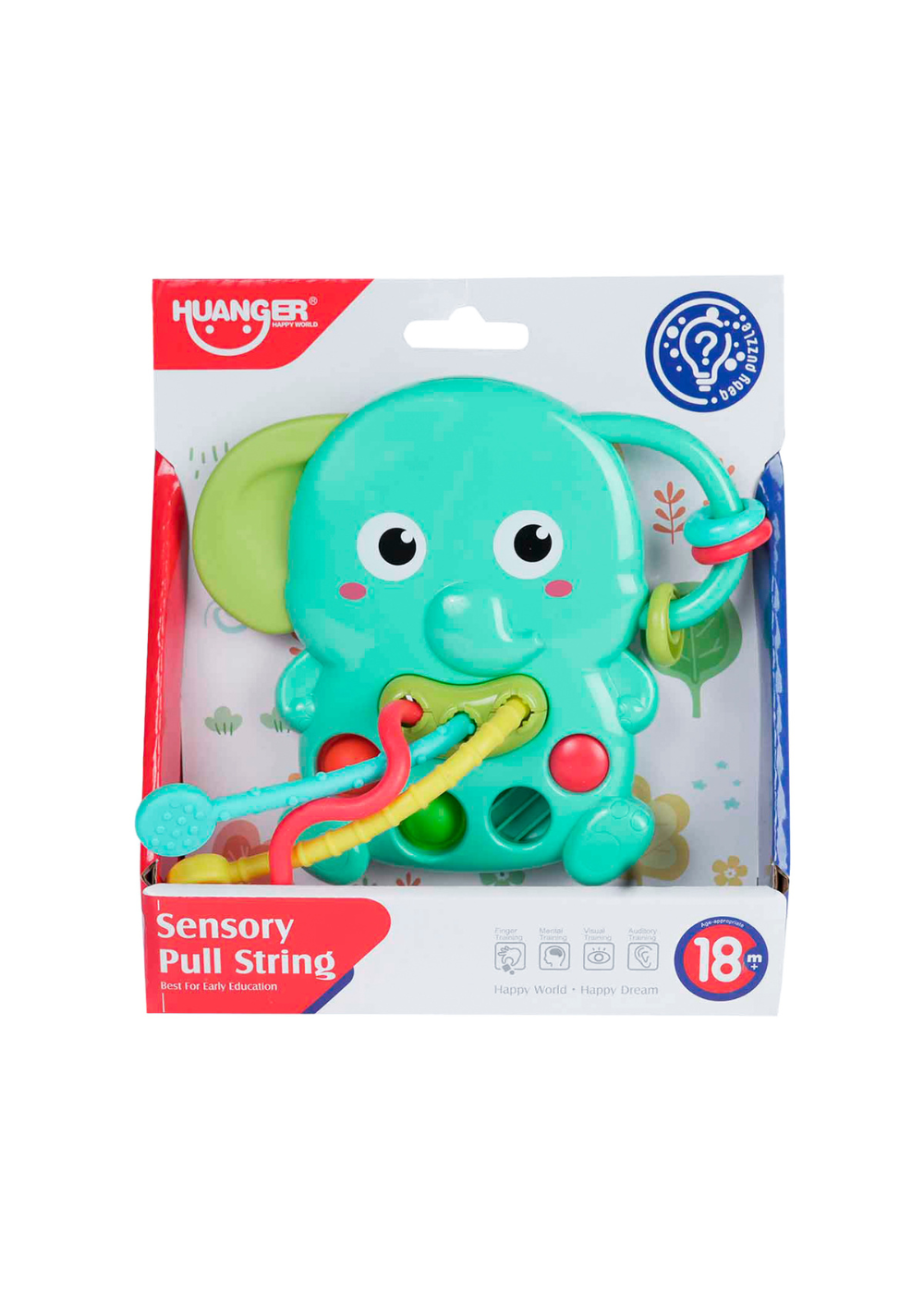 Juguete Sensorial con Cuerdas de Tacto de Elefante-0