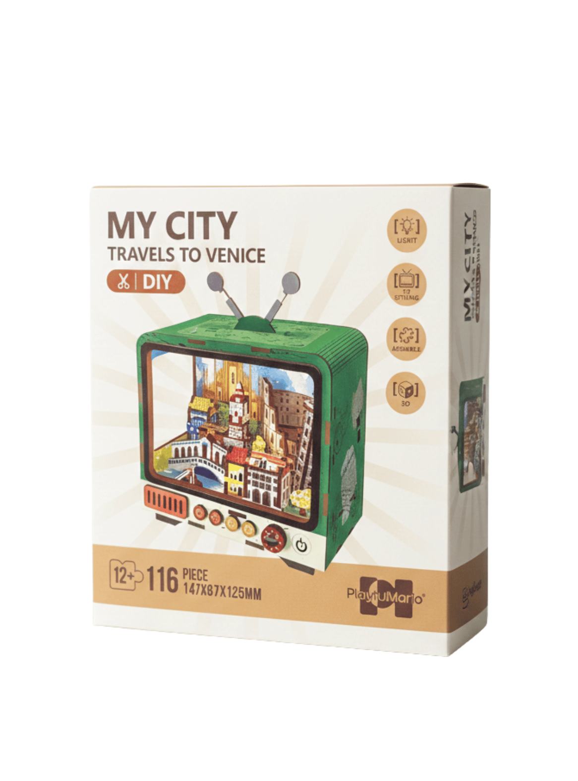 DIY Maqueta 3D Descubre Venecia con Luz 139 pcs-3