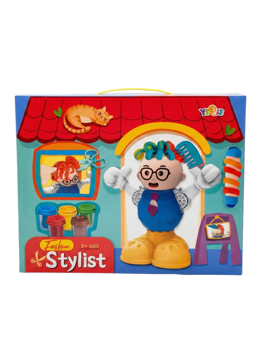 Juego de Peluquer a DIY con Arcillas-0
