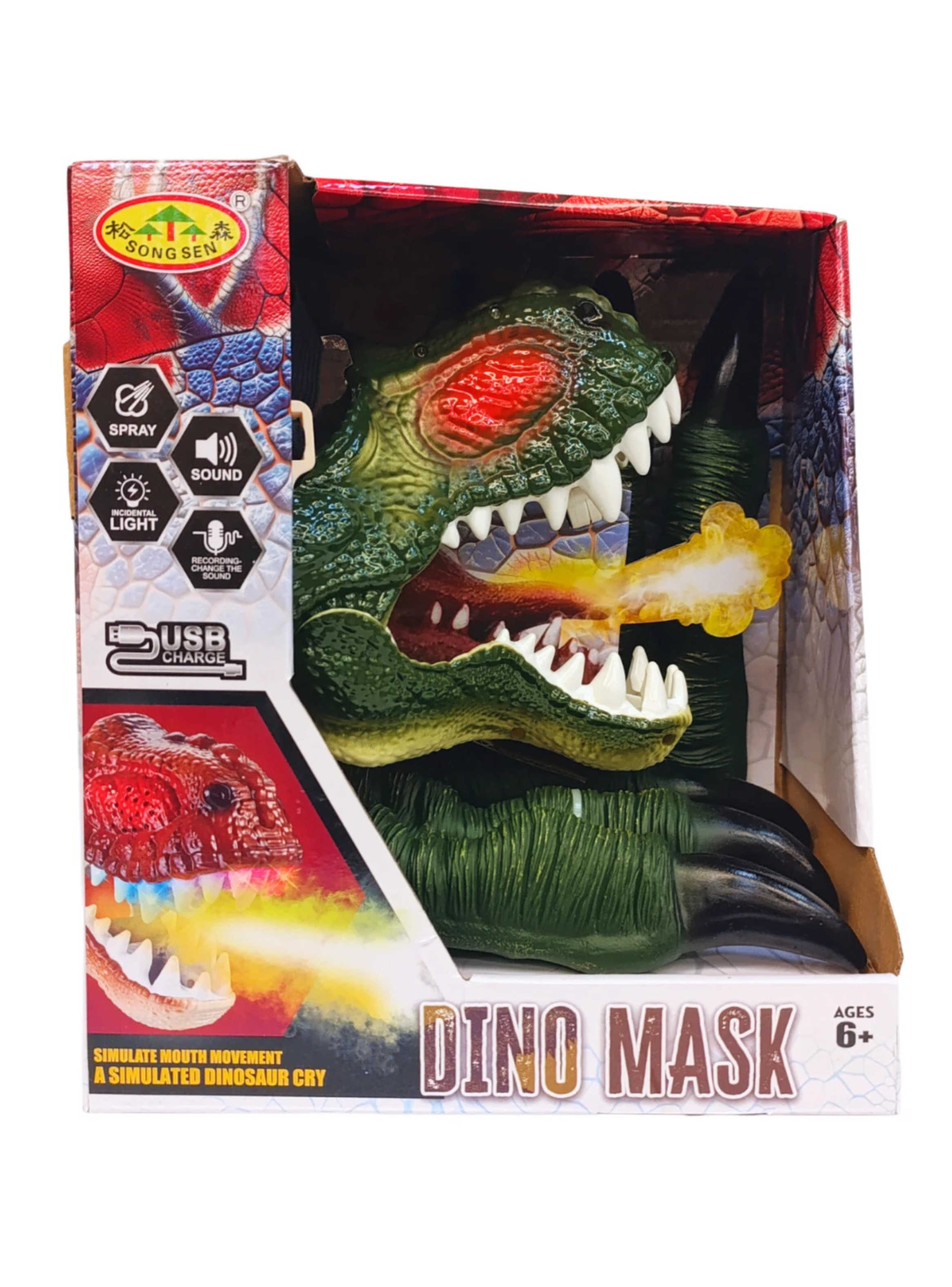 Set garras y mascara dino-3