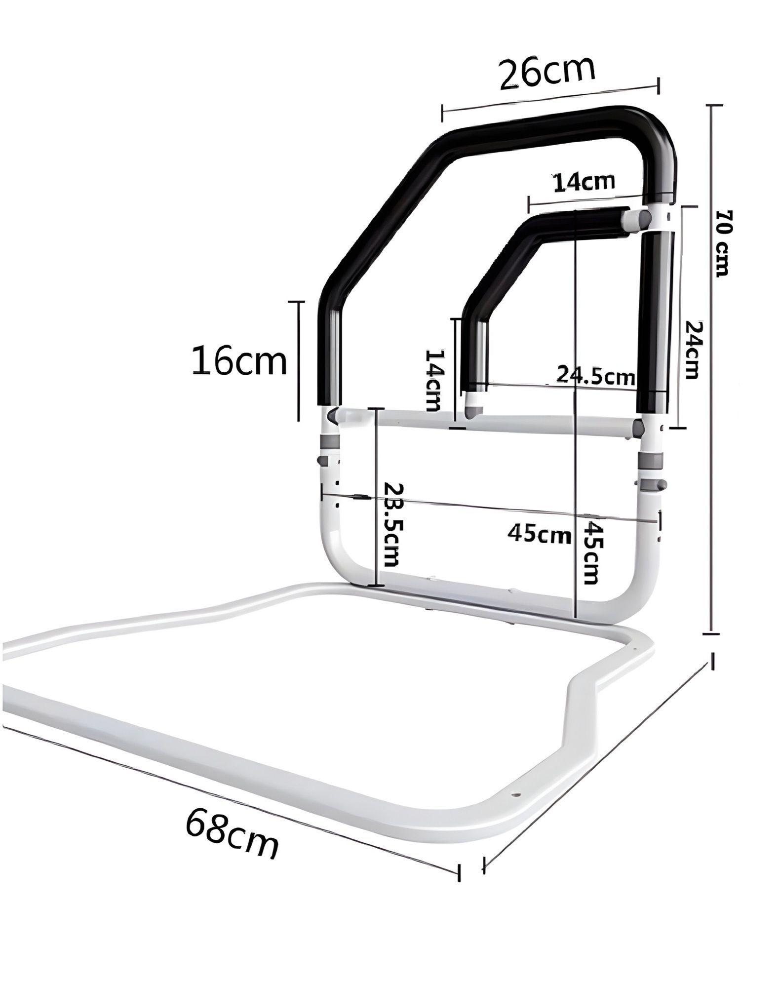 Baranda Barra Seguridad Para Cama Adulto Mayor Doble Agarre-7