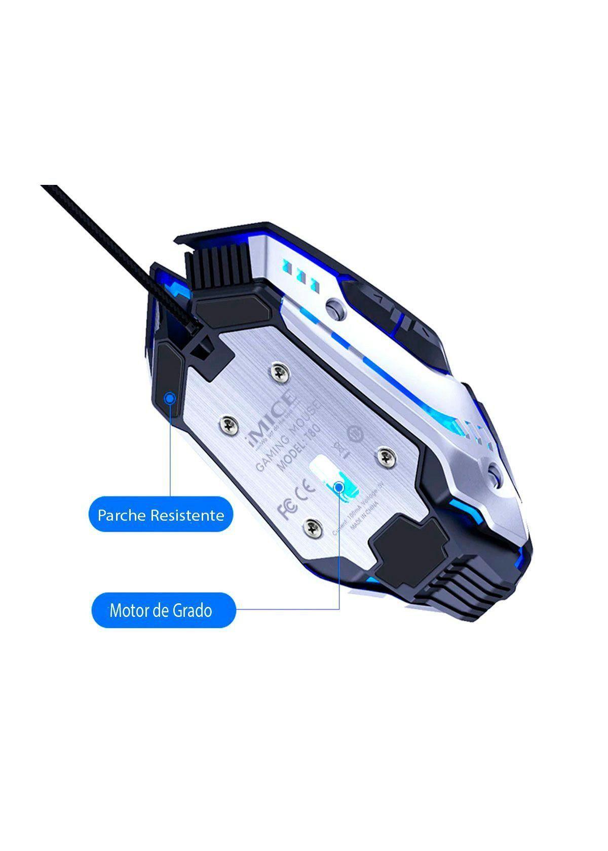 Mouse Gamer RGB T80 3200 DPI Iluminado Maus Gamer-1