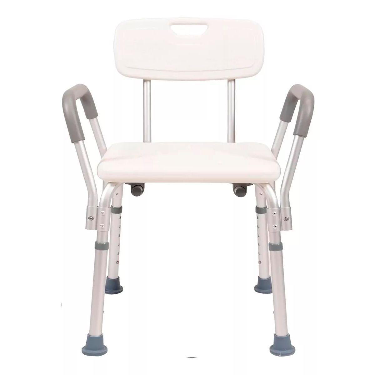 Silla De Ducha Para Baño Con Apoyabrazos Y Respaldo Portatil 403C-0