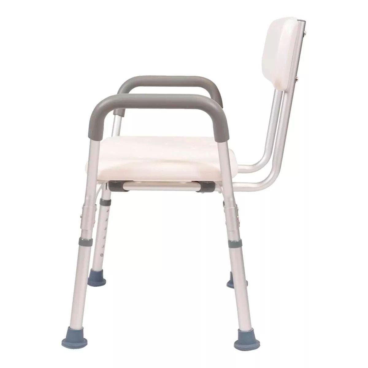 Silla De Ducha Para Baño Con Apoyabrazos Y Respaldo Portatil 403C-4