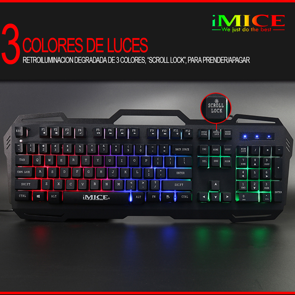 Teclado Gamer Premium Imice Ak 400 Gamer Retroiluminado-5