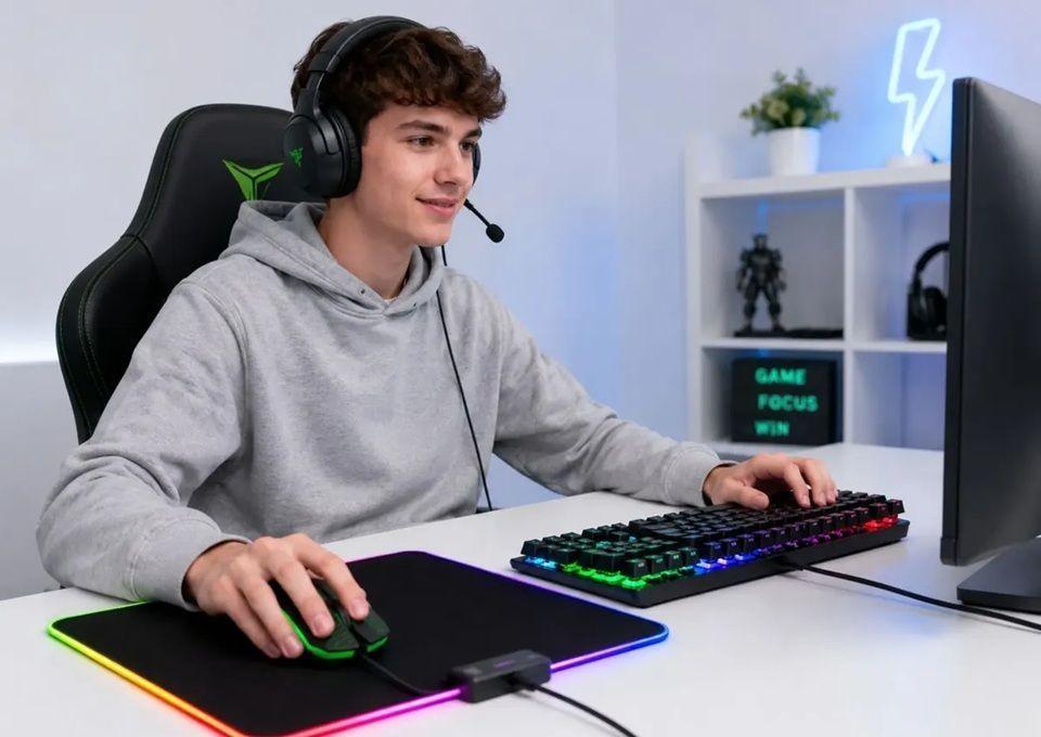 Kit Gamer Imice Km 680 A Teclado Mouse mousepad Rgb S-2