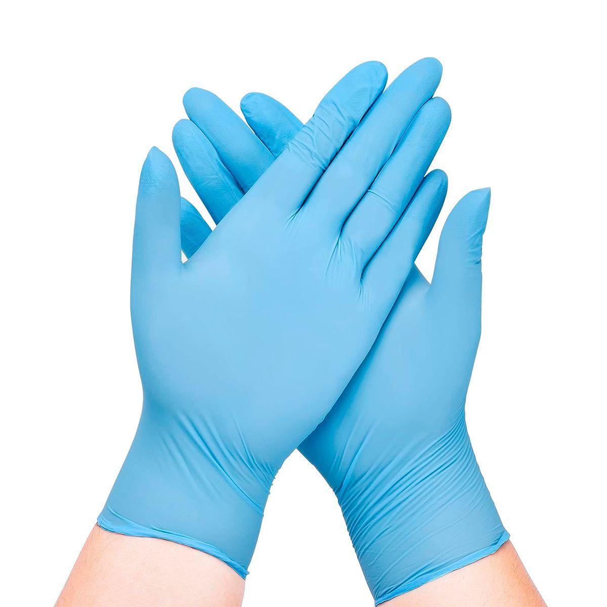 Guantes De Nitrilo Azul Sin Polvo Talla S 100 Unds-0