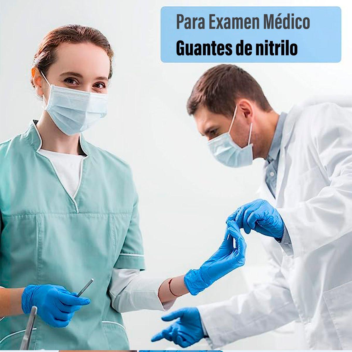 Guantes De Nitrilo Azul Sin Polvo Talla S 100 Unds-3